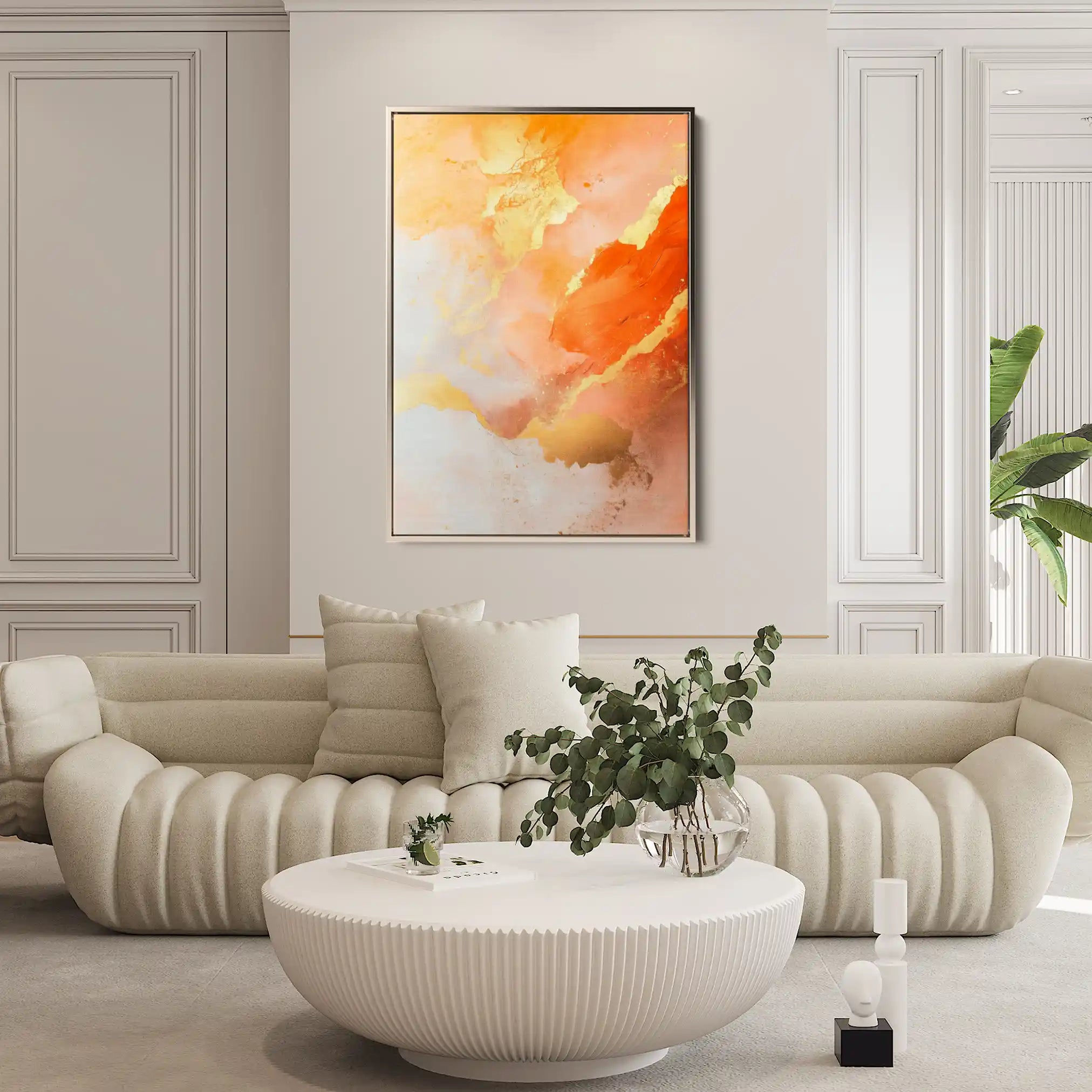 Abstract 446 Canvas Art 60 x 40 cm / Black