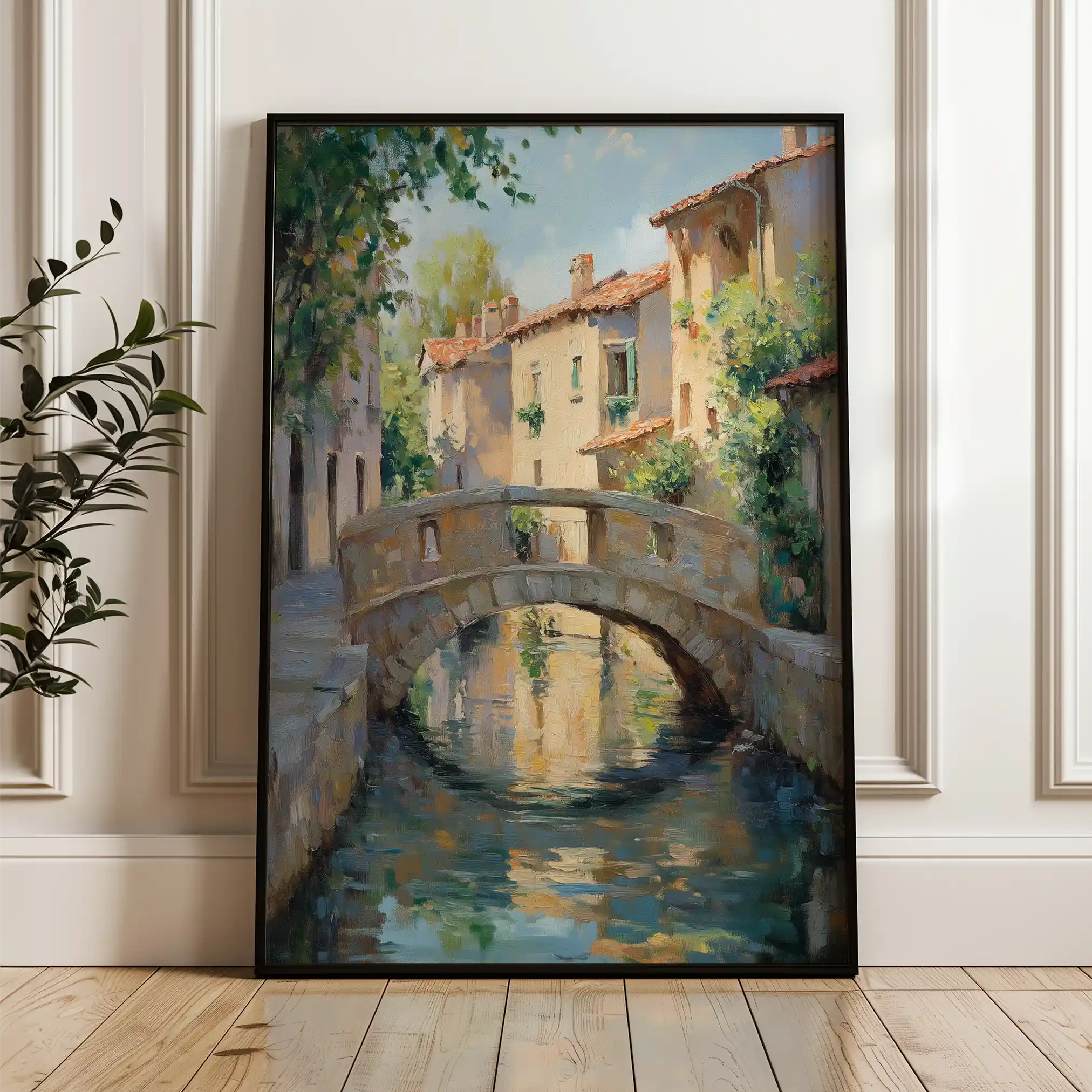 Landscape 446 Canvas Art 60 x 40 cm / Black