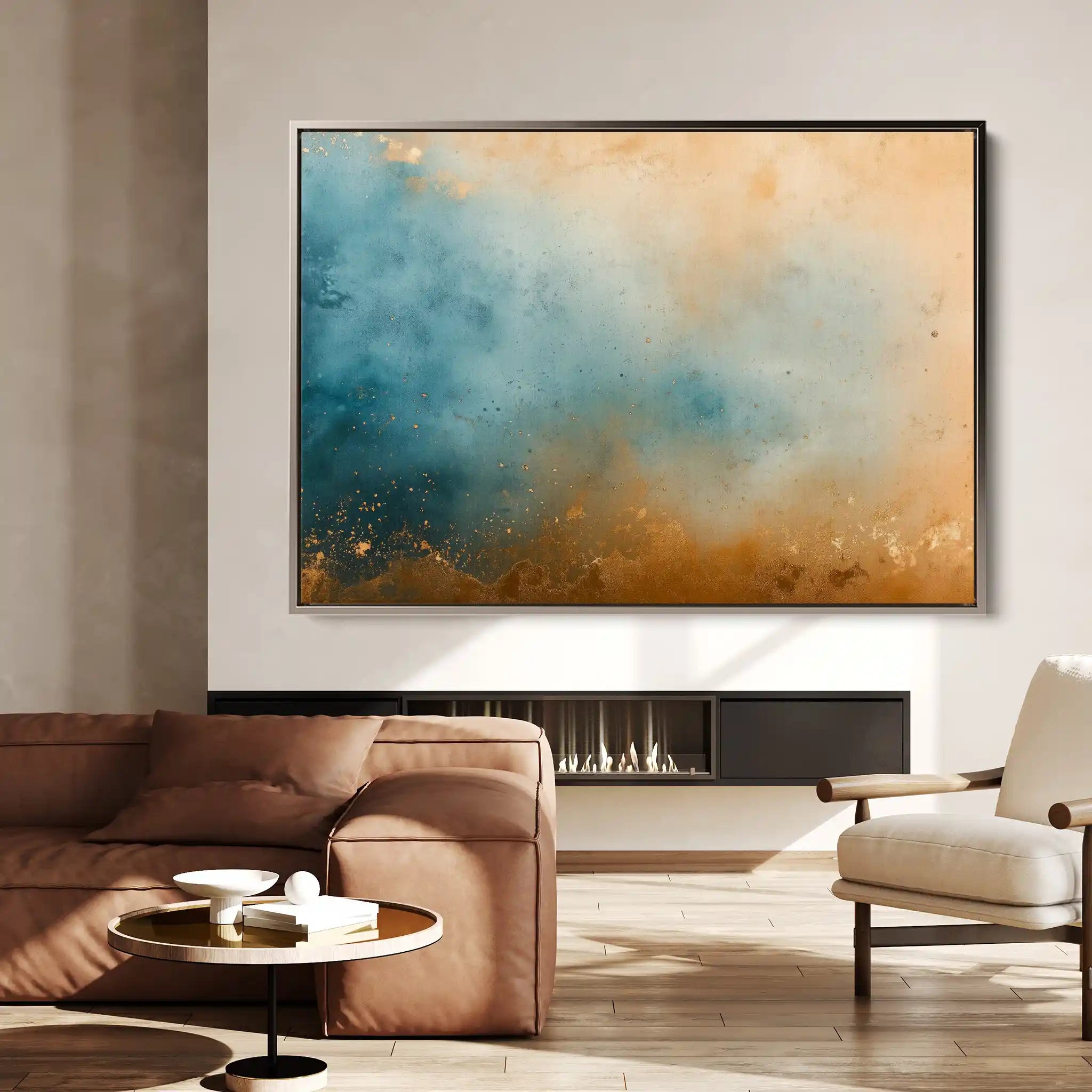 Abstract 447 Canvas Art 60 x 40 cm / Black