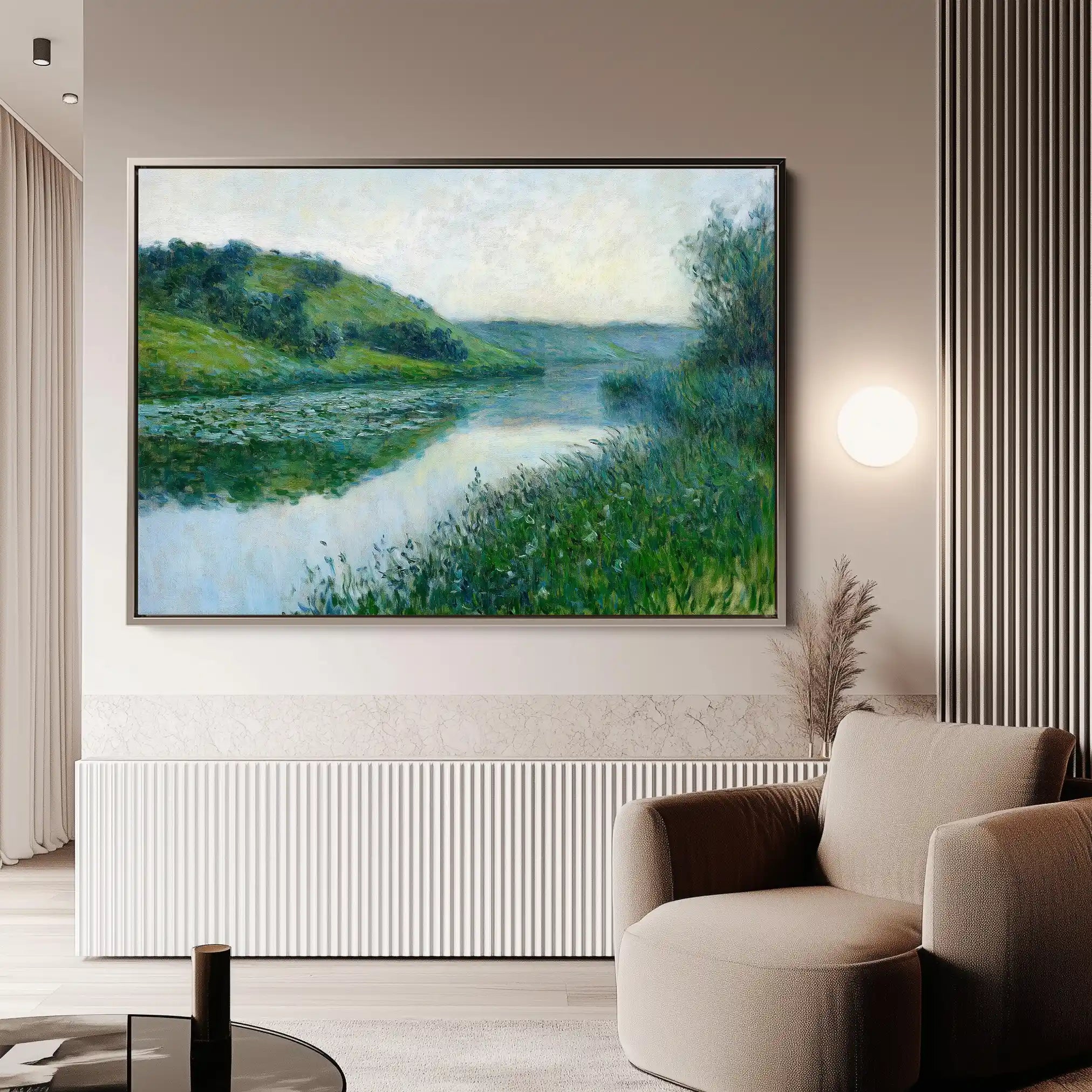 Landscape 447 Canvas Art 60 x 40 cm / Black