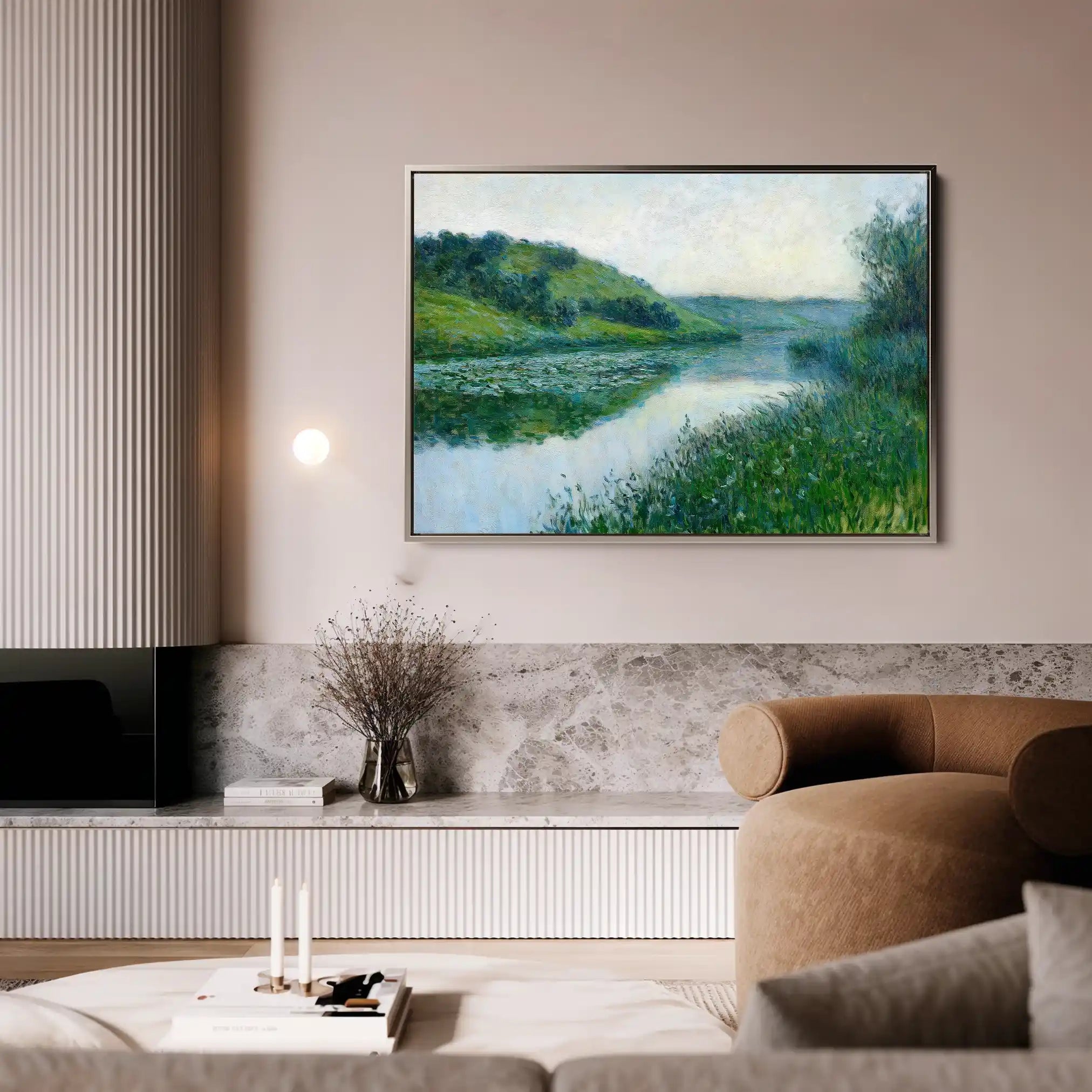 Landscape 447 Canvas Art 60 x 40 cm / Black