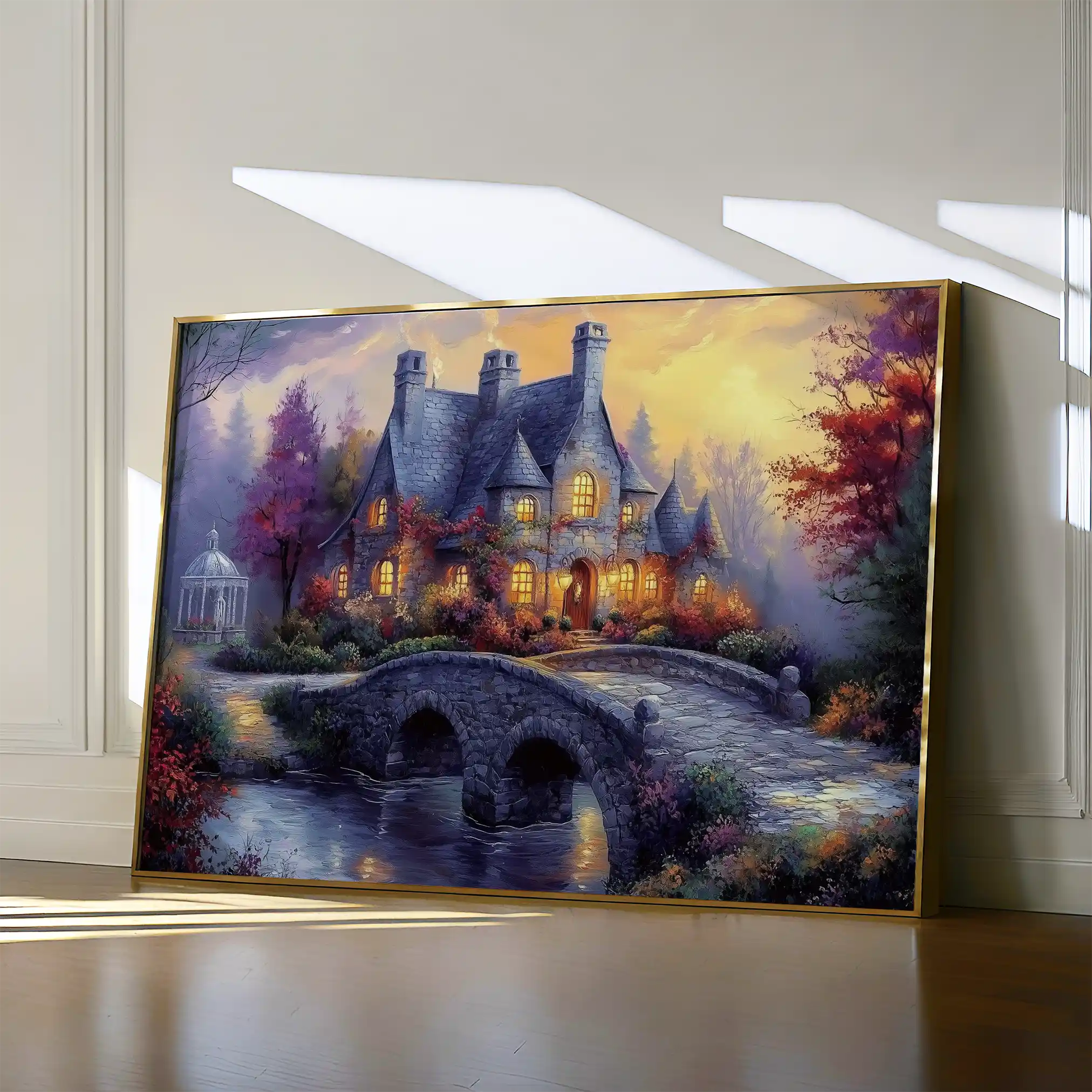 Landscape 448 Canvas Art 60 x 40 cm / Black