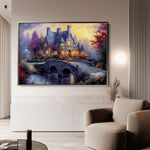 Landscape 448 Canvas Art 60 x 40 cm / Black