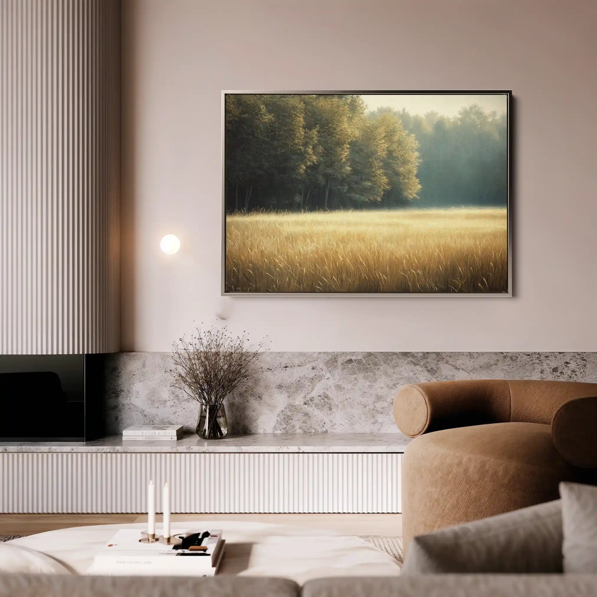 Landscape 449 Canvas Art 60 x 40 cm / Black