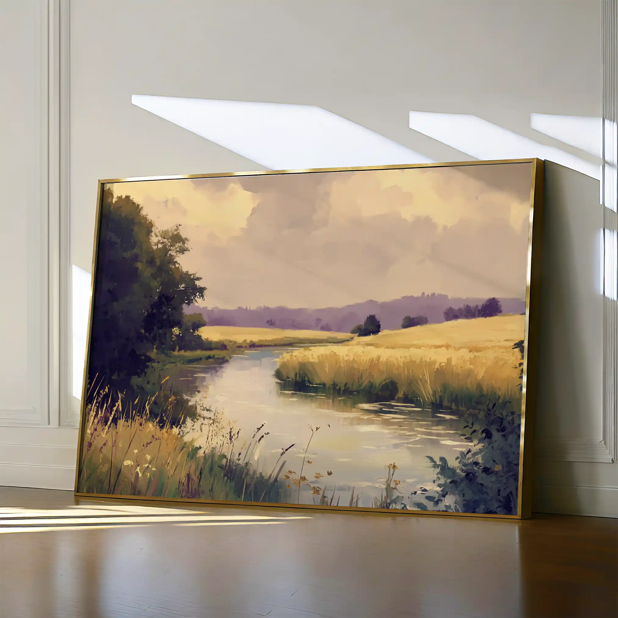 Landscape 452 Canvas Art 60 x 40 cm / Black