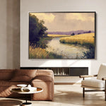 Landscape 452 Canvas Art 60 x 40 cm / Black
