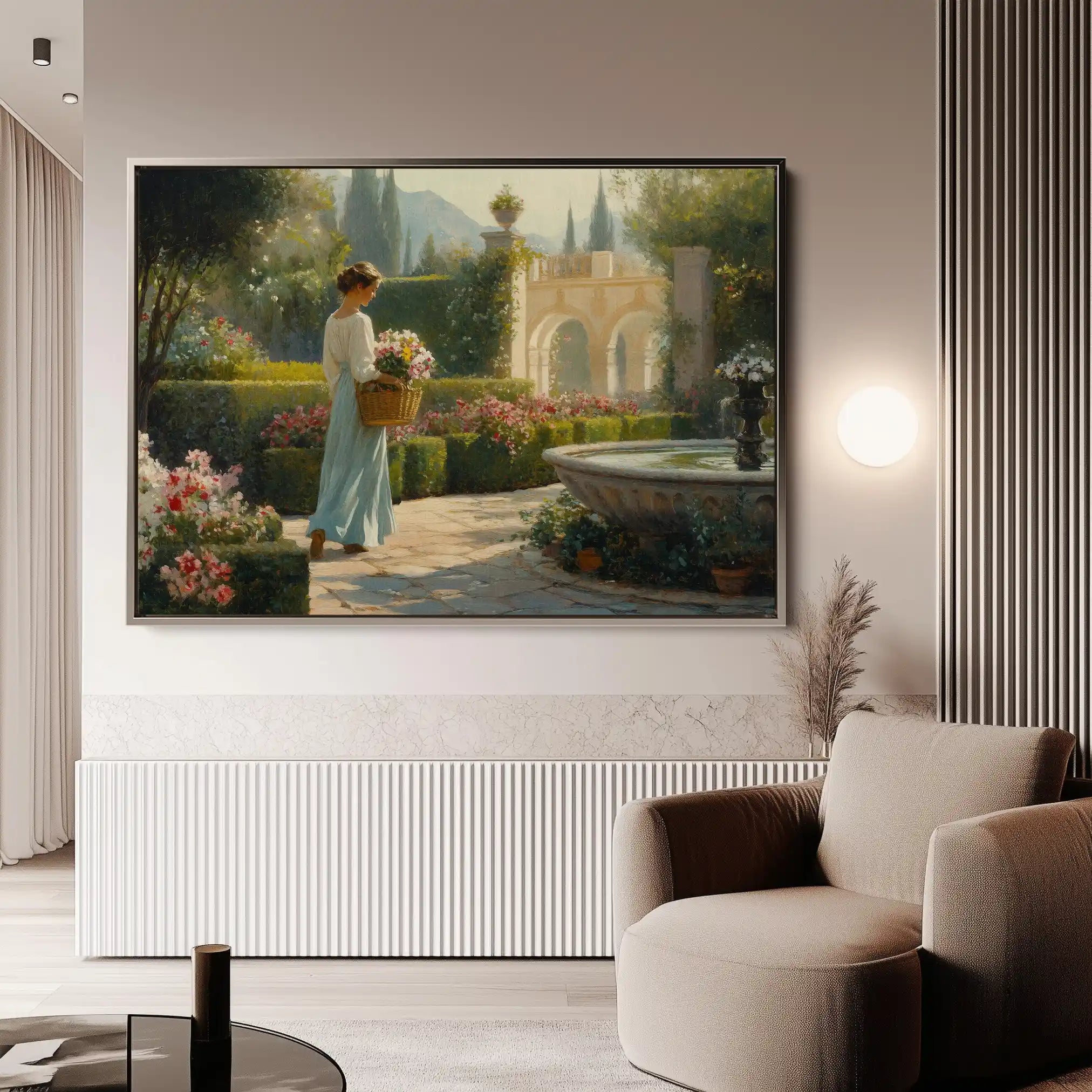 Landscape 453 Canvas Art 60 x 40 cm / Black