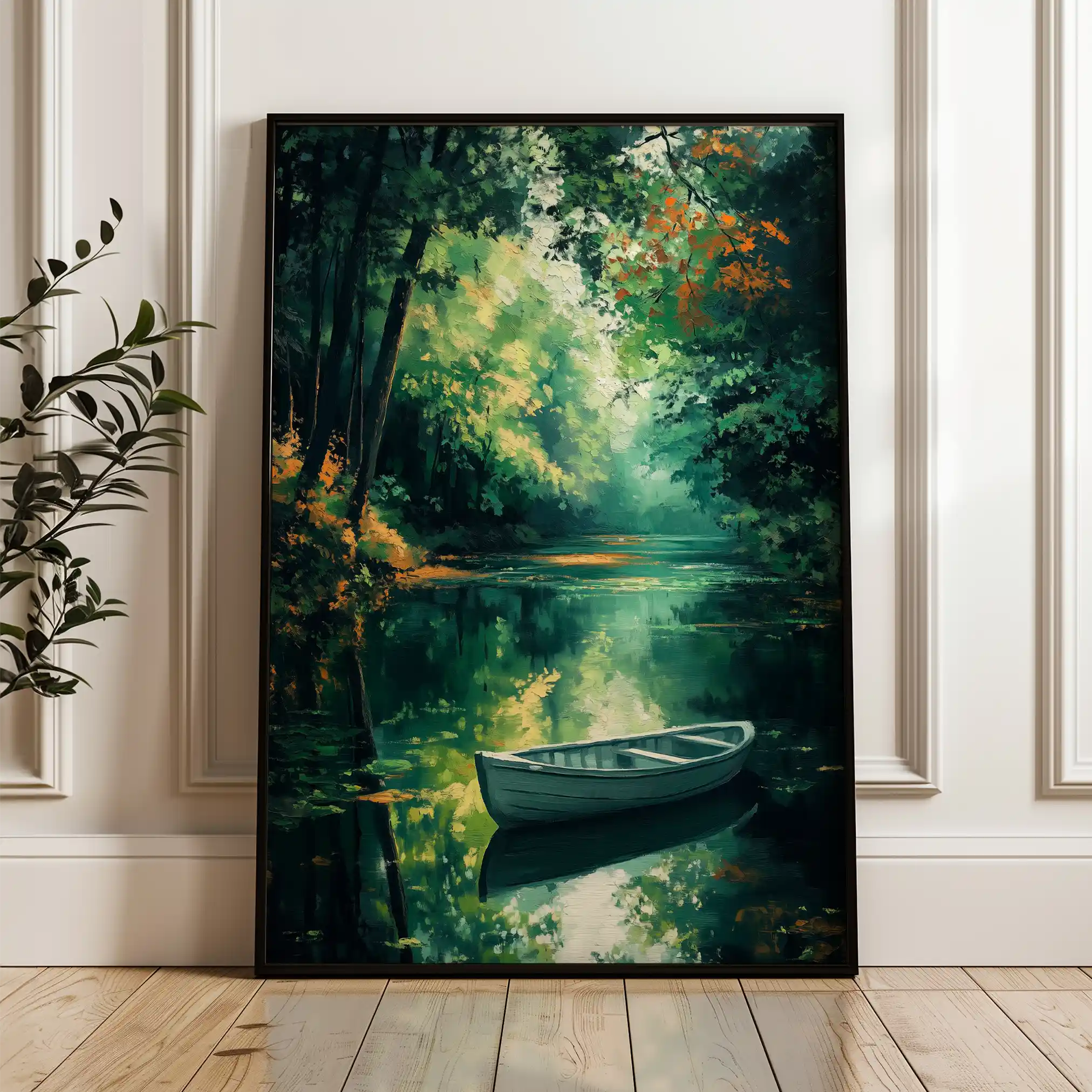 Landscape 455 Canvas Art 60 x 40 cm / Black
