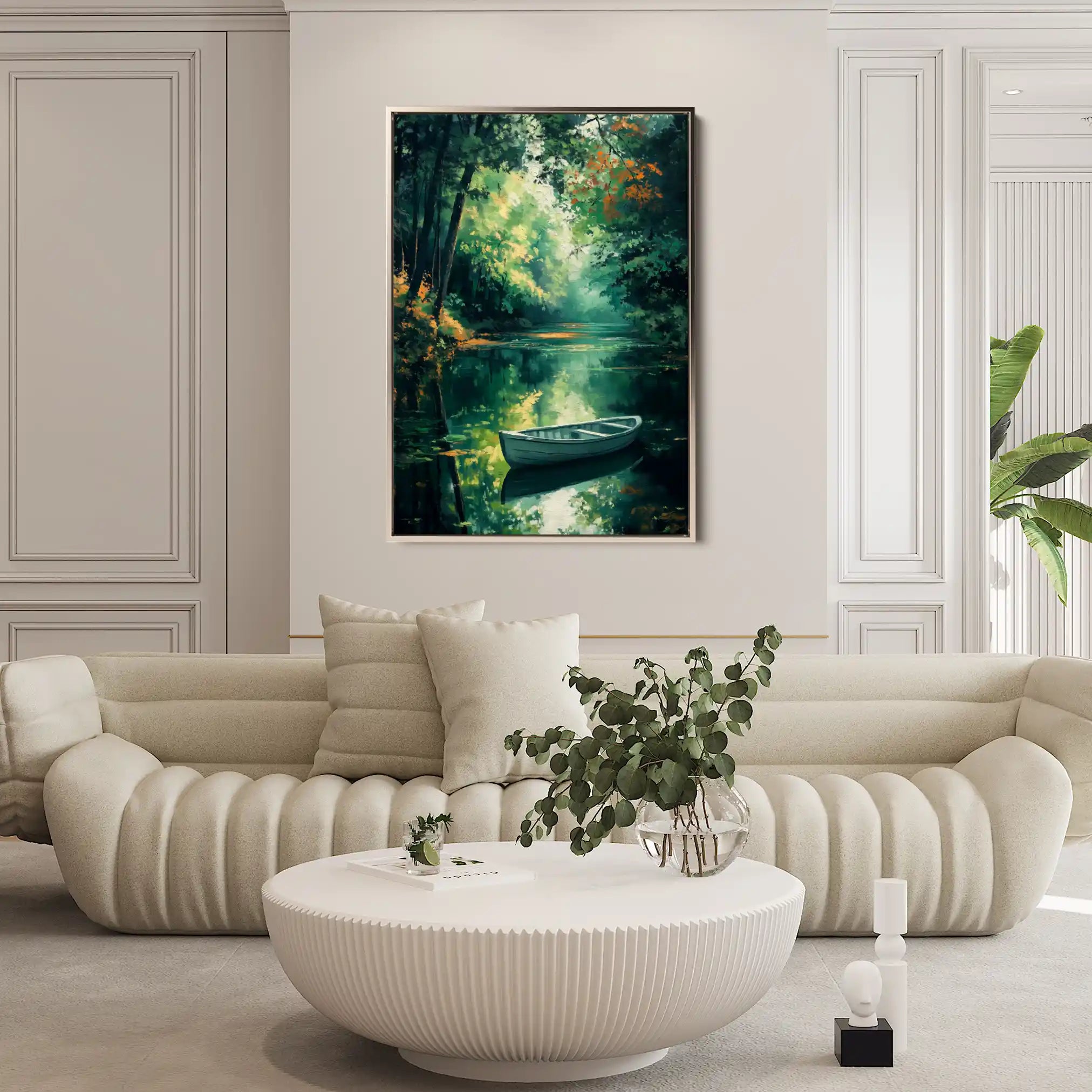 Landscape 455 Canvas Art 60 x 40 cm / Black