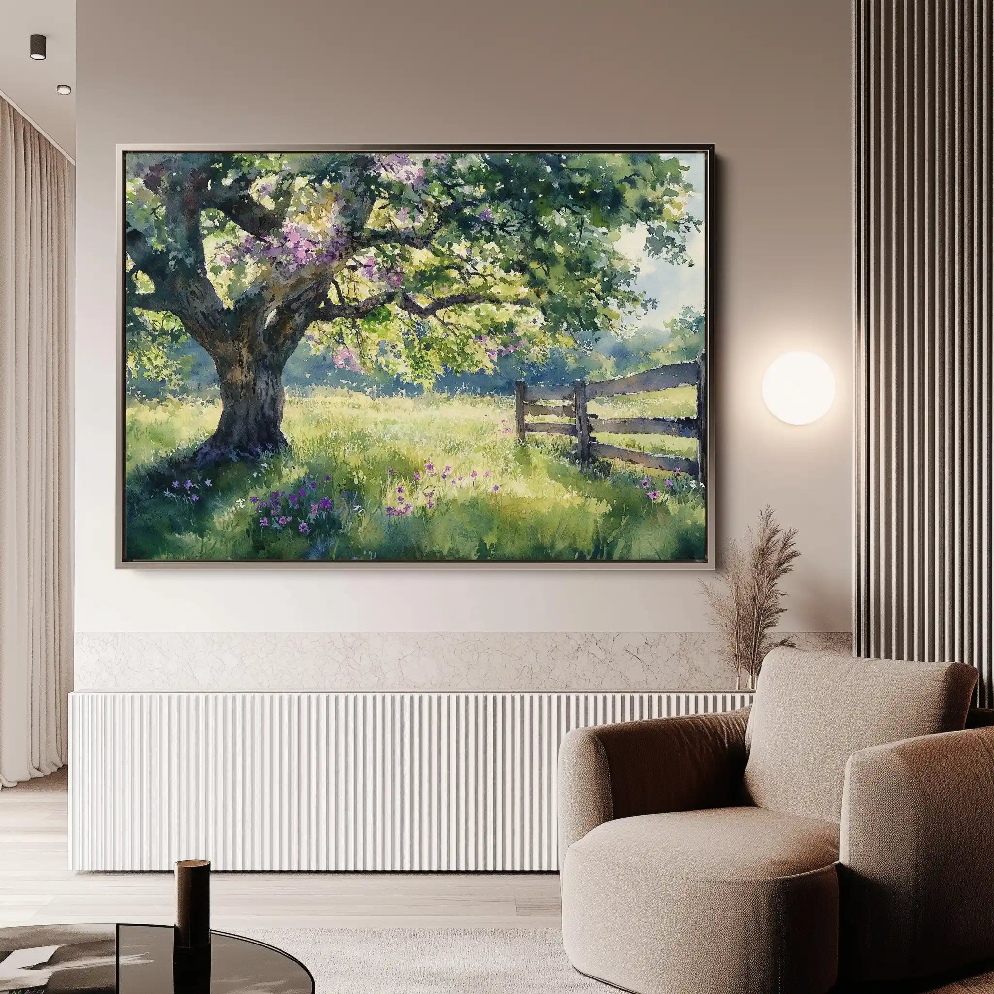 Landscape 456 Canvas Art 60 x 40 cm / Black
