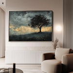 Landscape 457 Canvas Art 60 x 40 cm / Black