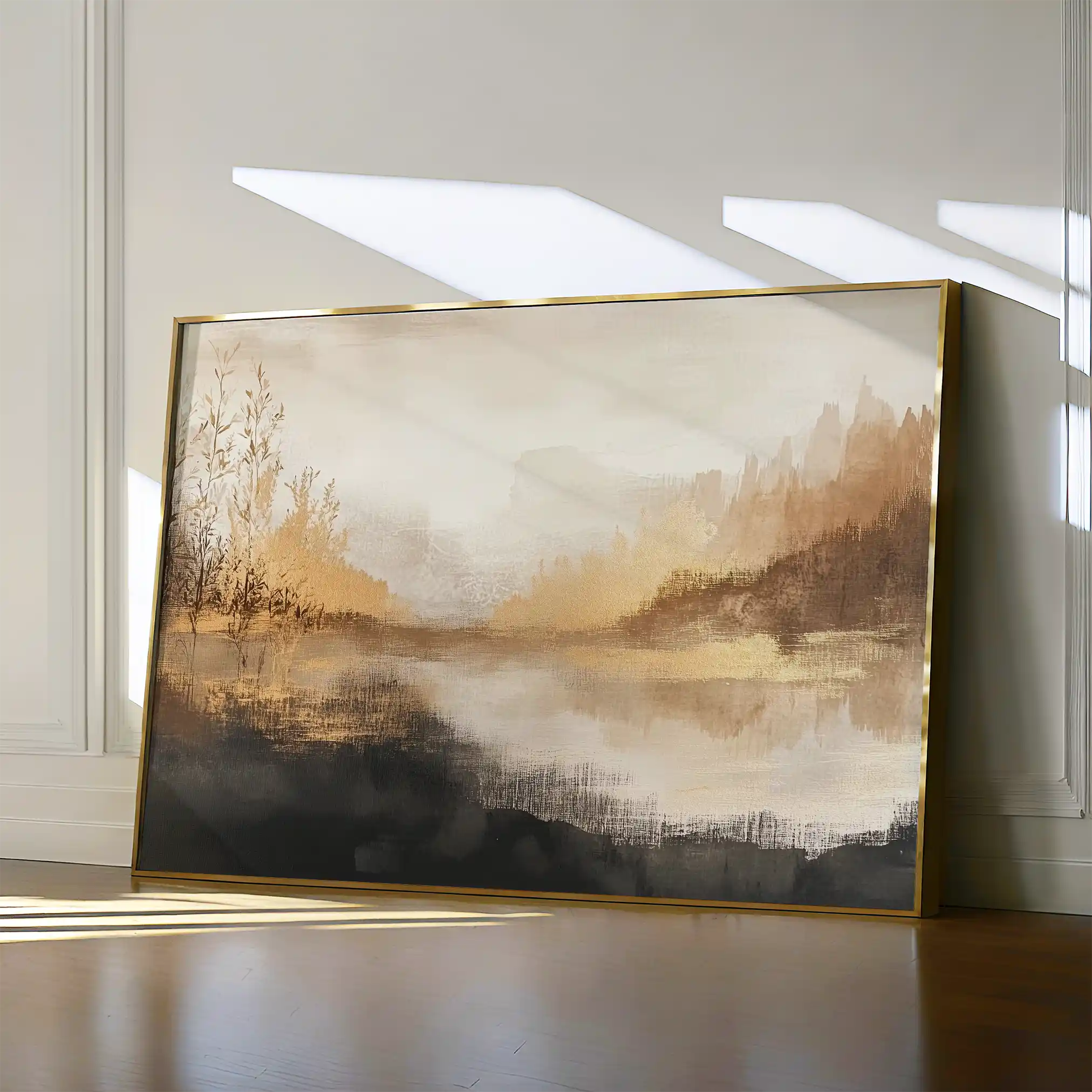 Abstract 458 Canvas Art 60 x 40 cm / Black