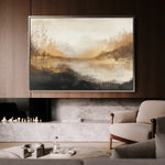 Abstract 458 Canvas Art 60 x 40 cm / Black