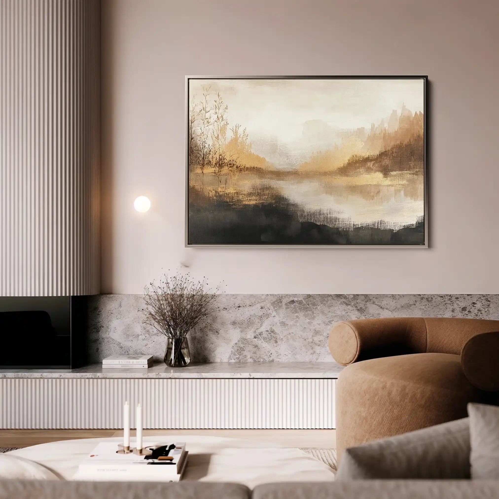 Abstract 458 Canvas Art 60 x 40 cm / Black