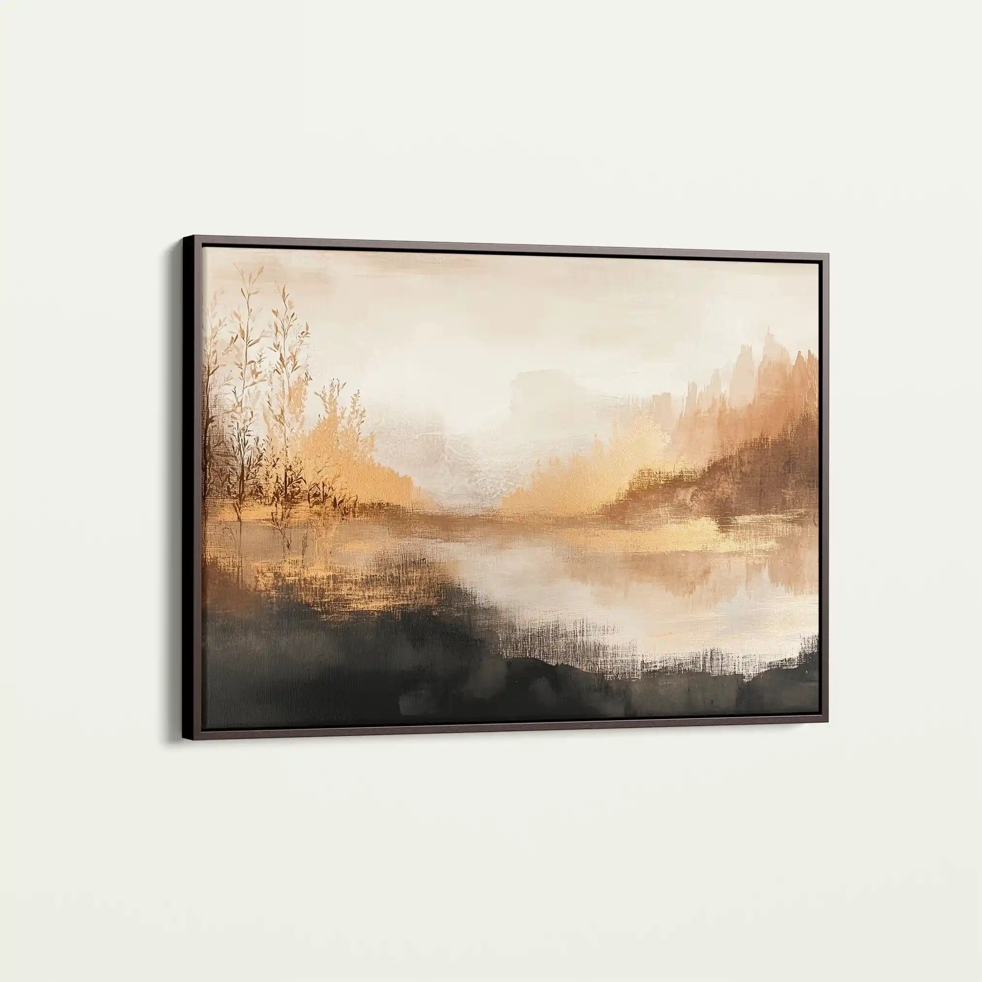 Abstract 458 Canvas Art 60 x 40 cm / Black