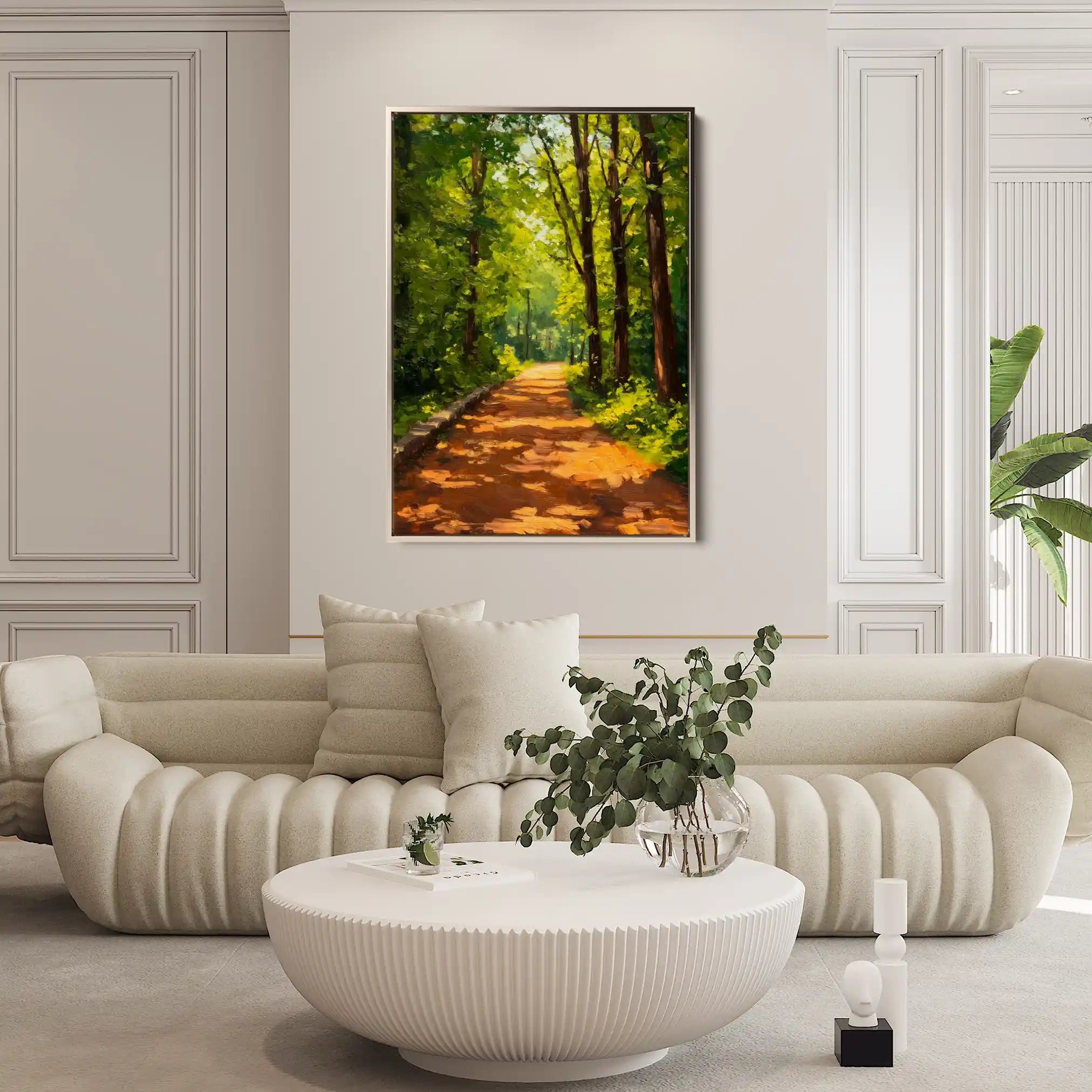Landscape 458 Canvas Art 60 x 40 cm / Black