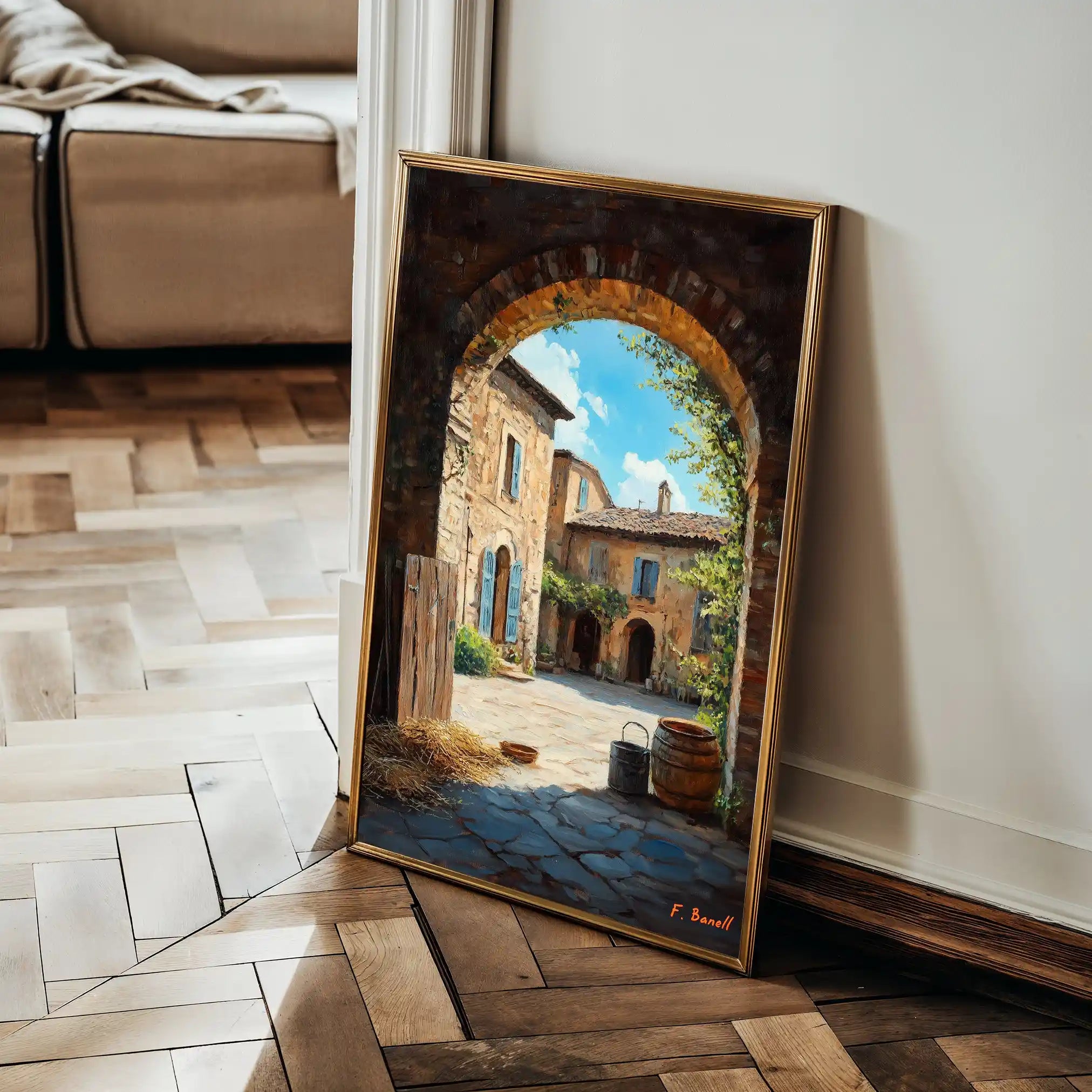 Landscape 460 Canvas Art 60 x 40 cm / Black