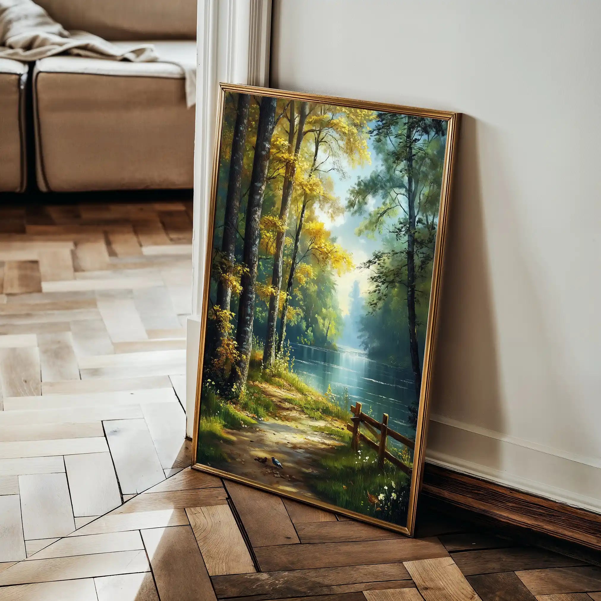 Landscape 461 Canvas Art 60 x 40 cm / Black
