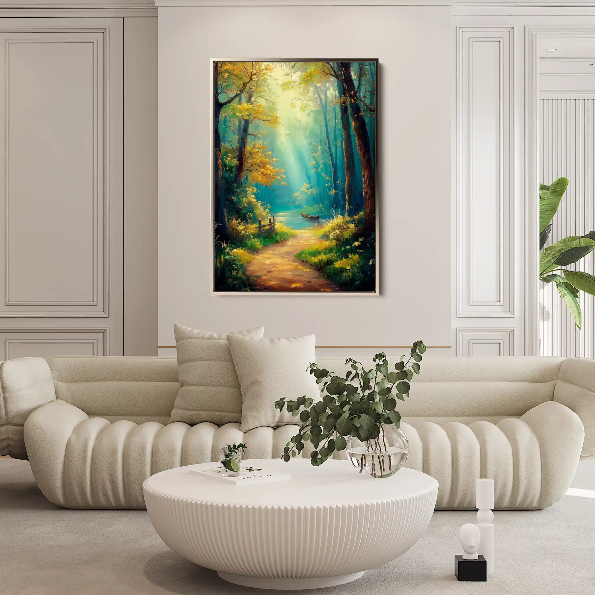 Landscape 462 Canvas Art 60 x 40 cm / Black
