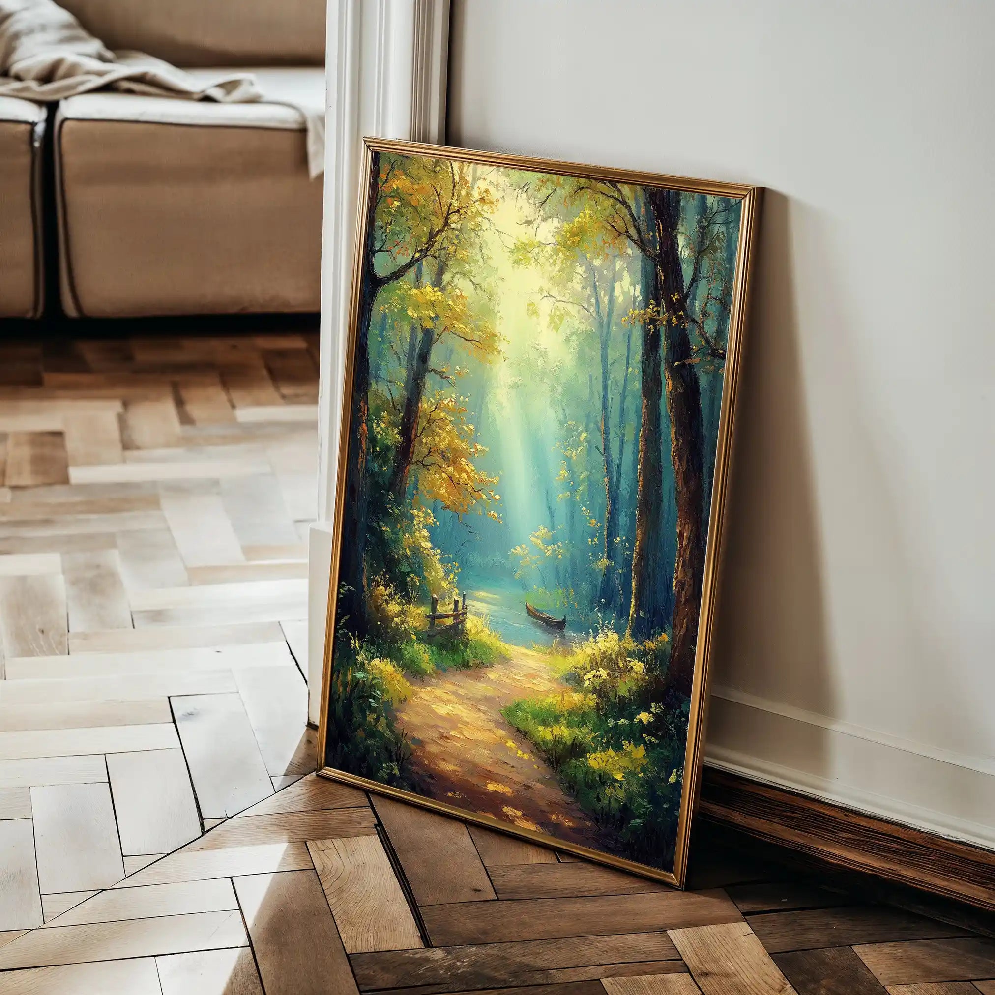 Landscape 462 Canvas Art 60 x 40 cm / Black