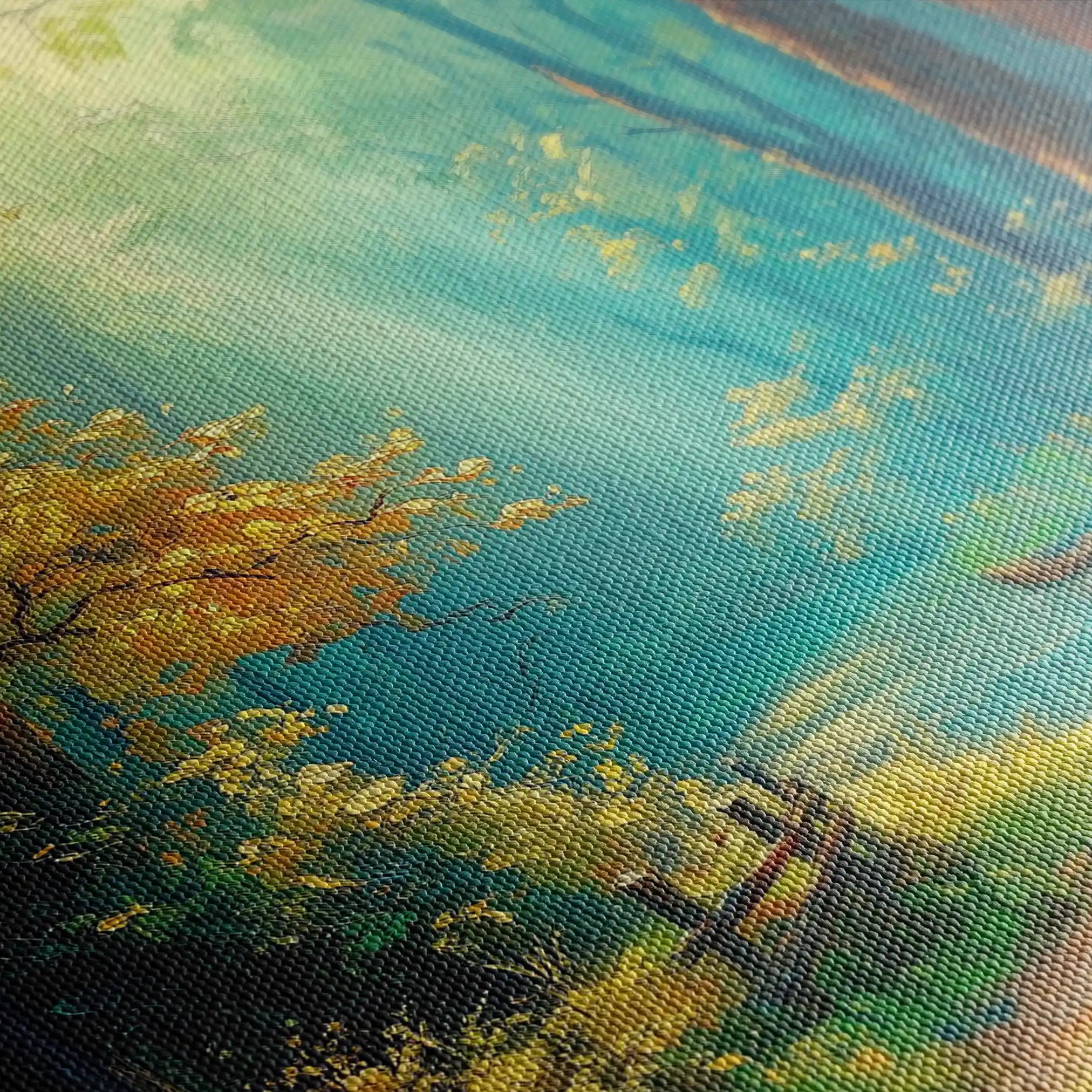 Landscape 462 Canvas Art 60 x 40 cm / Black