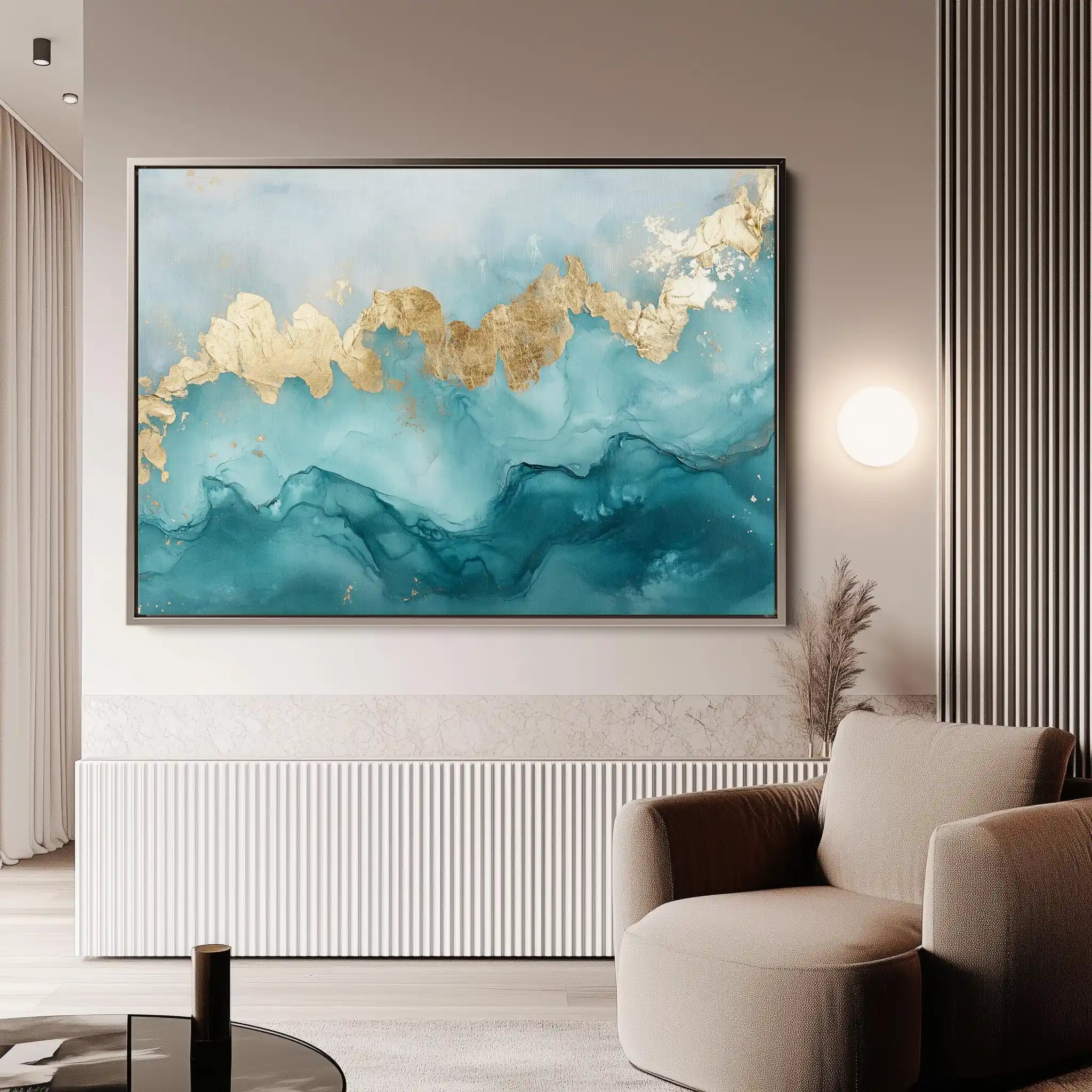 Abstract 463 Canvas Art 60 x 40 cm / Black