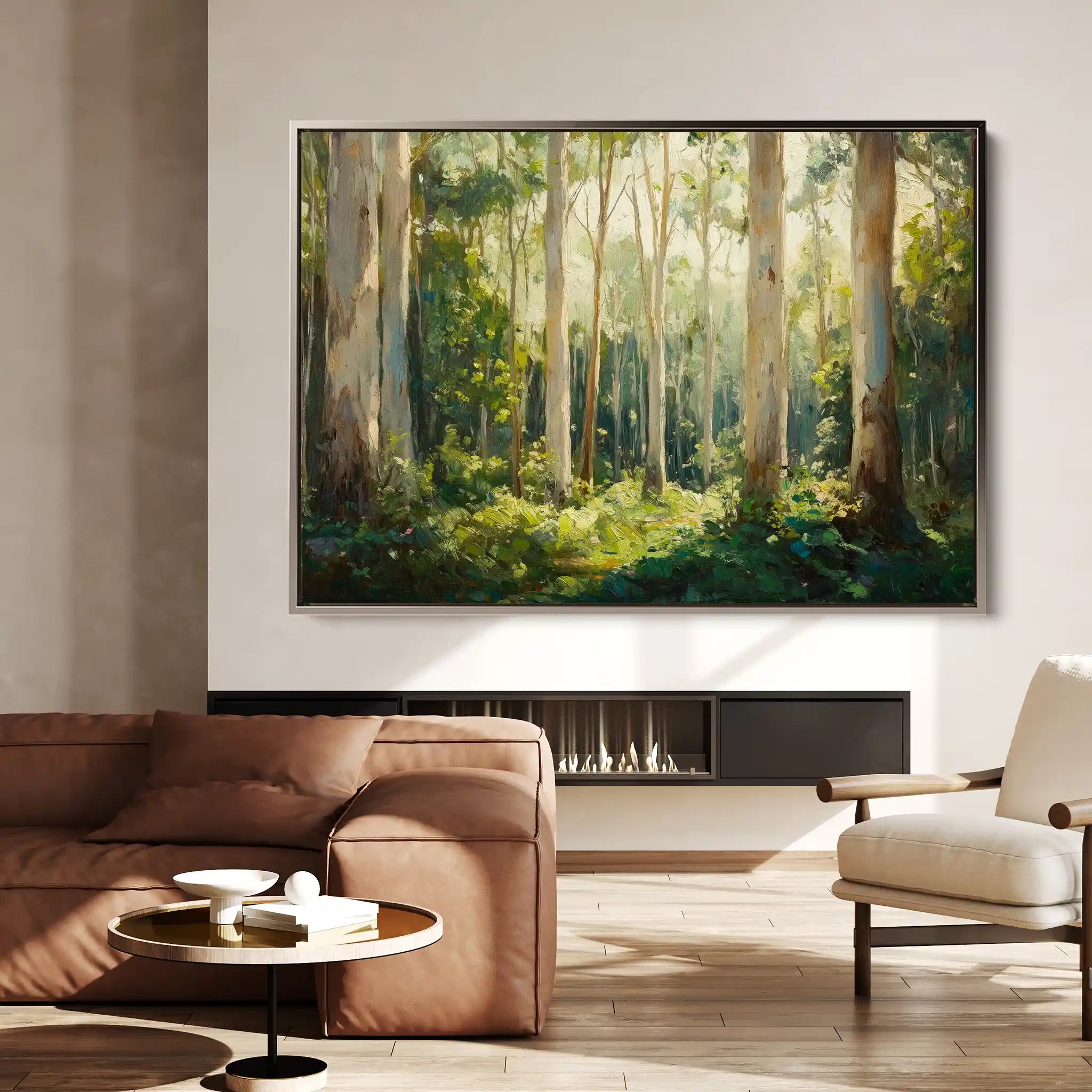 Landscape 463 Canvas Art 60 x 40 cm / Black