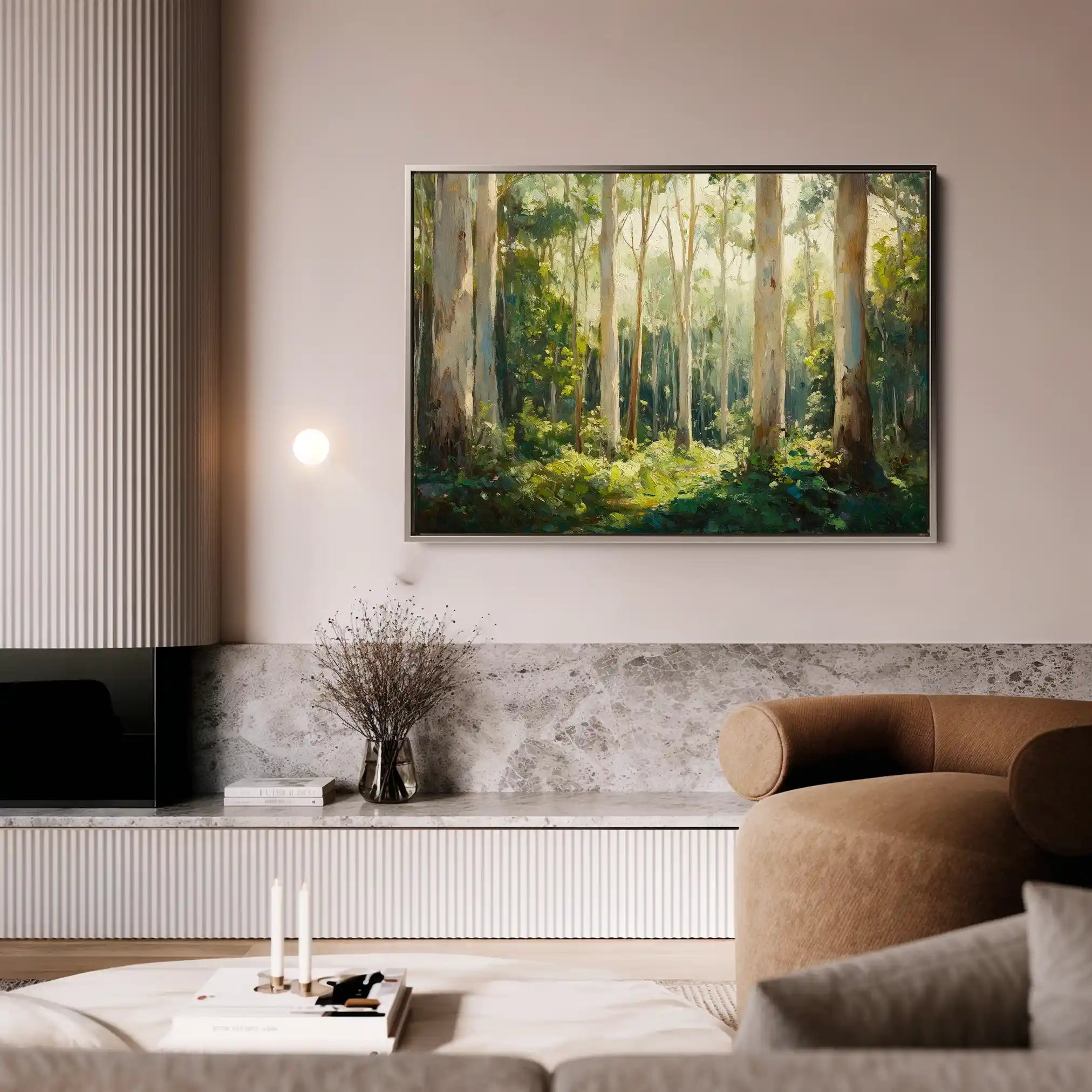 Landscape 463 Canvas Art 60 x 40 cm / Black