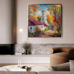 Landscape 464 Canvas Art 60 x 60 cm / Black