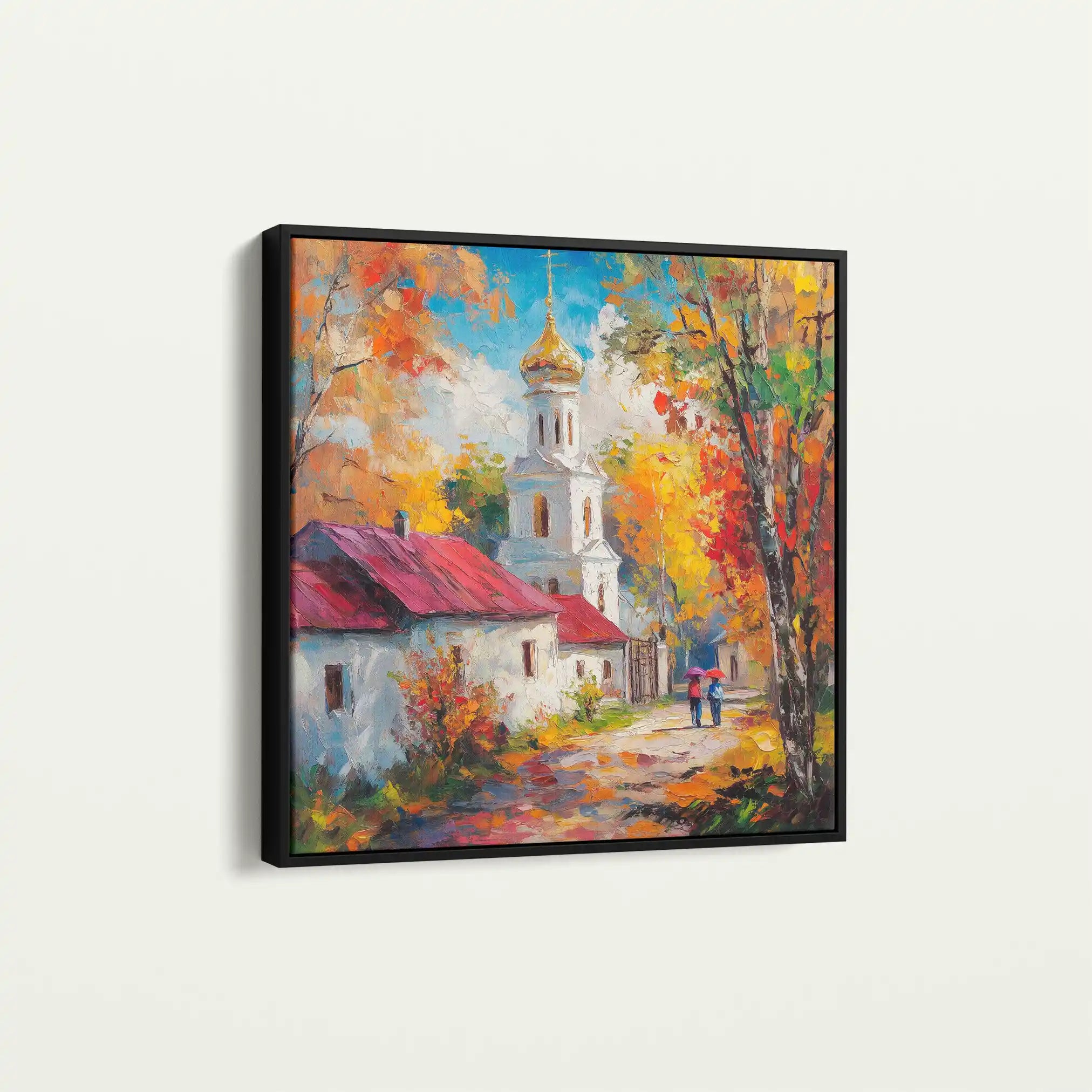 Landscape 464 Canvas Art 60 x 60 cm / Black