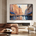 Landscape 465 Canvas Art 60 x 40 cm / Black