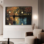 Landscape 466 Canvas Art 60 x 40 cm / Black