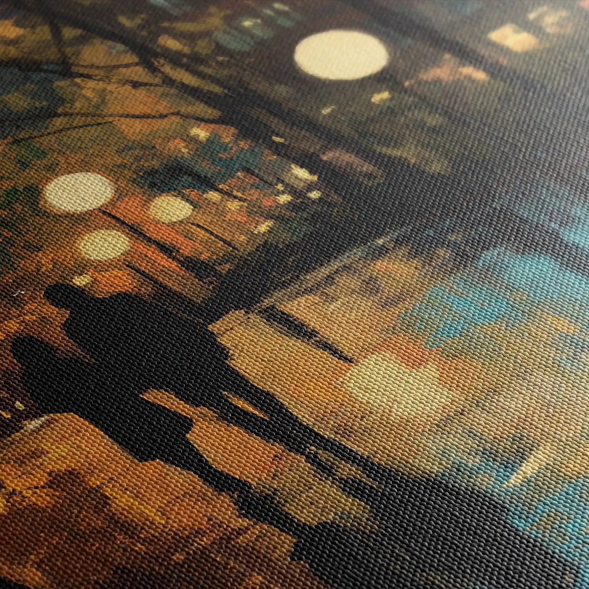 Landscape 466 Canvas Art 60 x 40 cm / Black