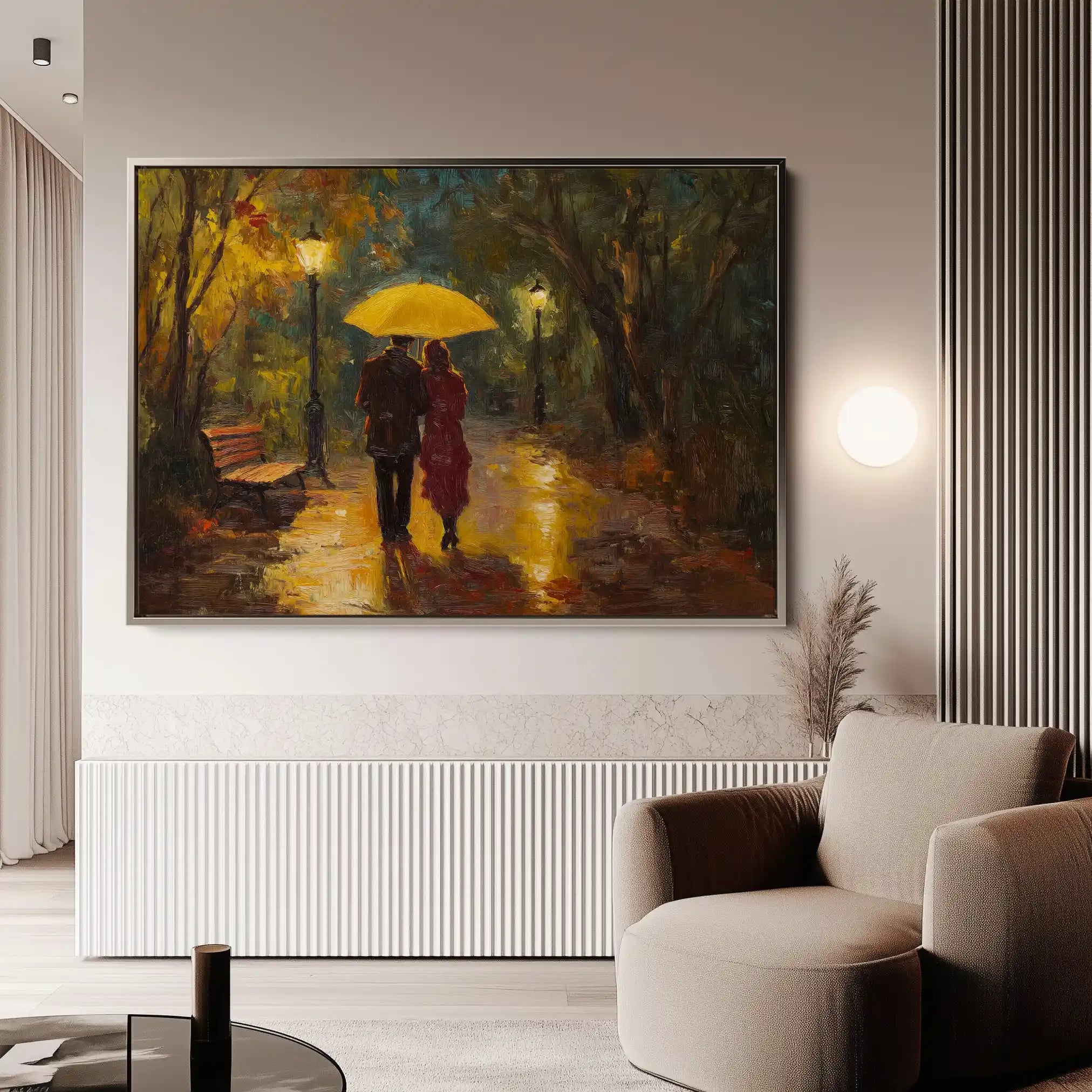 Landscape 467 Canvas Art 60 x 40 cm / Black