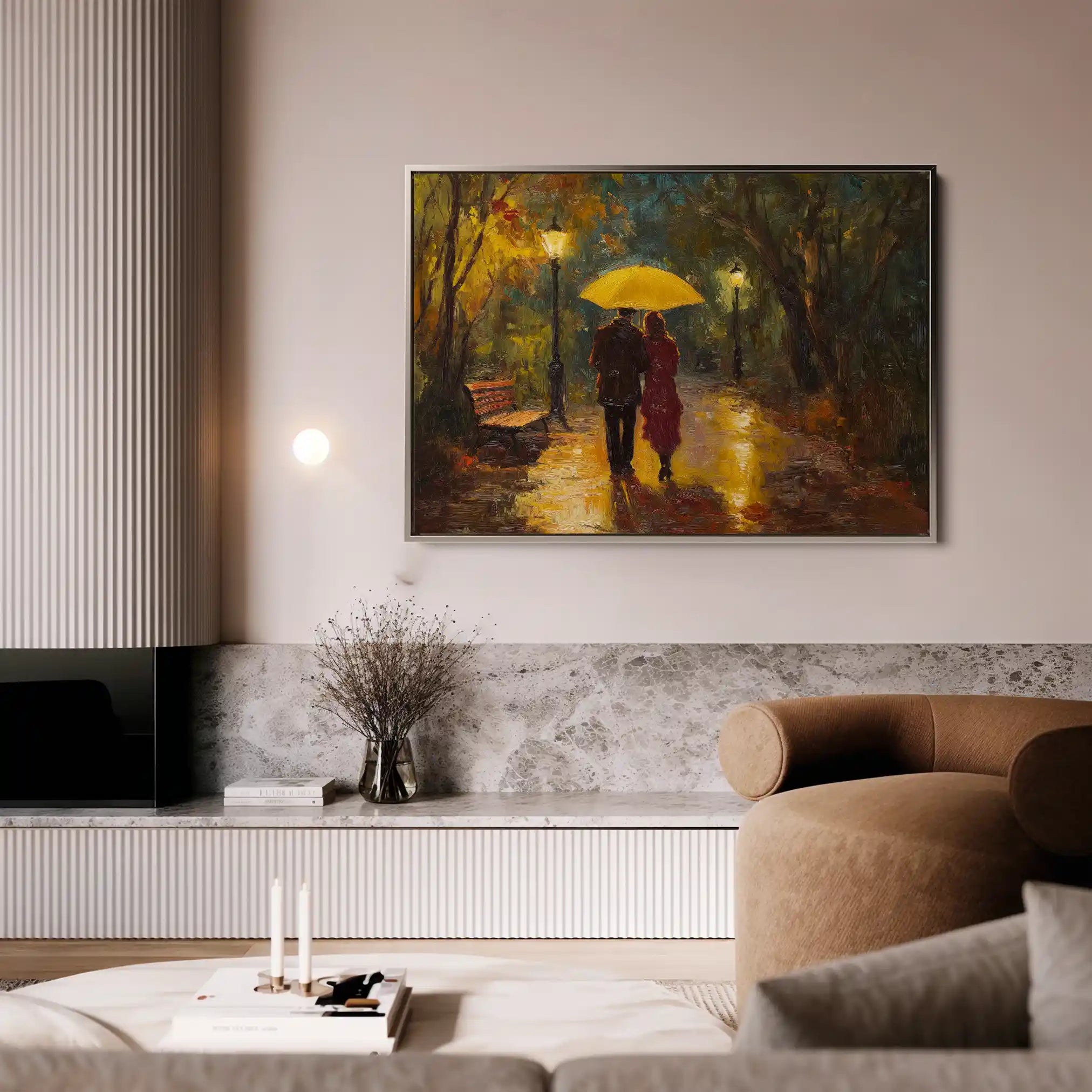 Landscape 467 Canvas Art 60 x 40 cm / Black