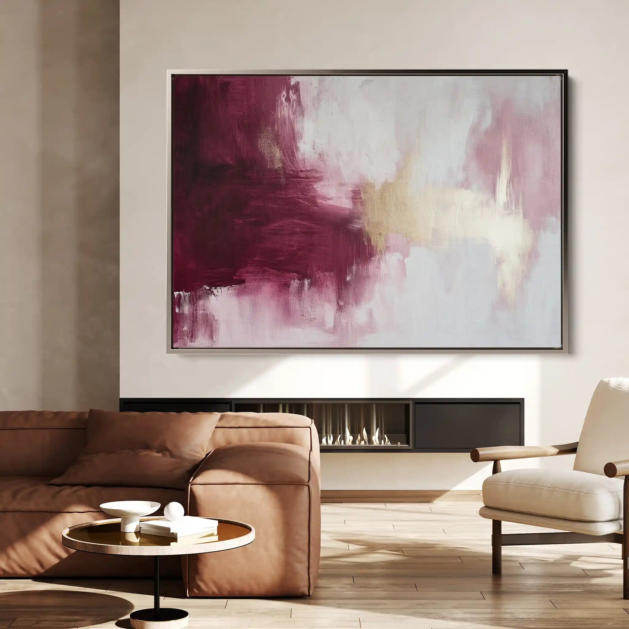 Abstract 468 Canvas Art 60 x 40 cm / Black