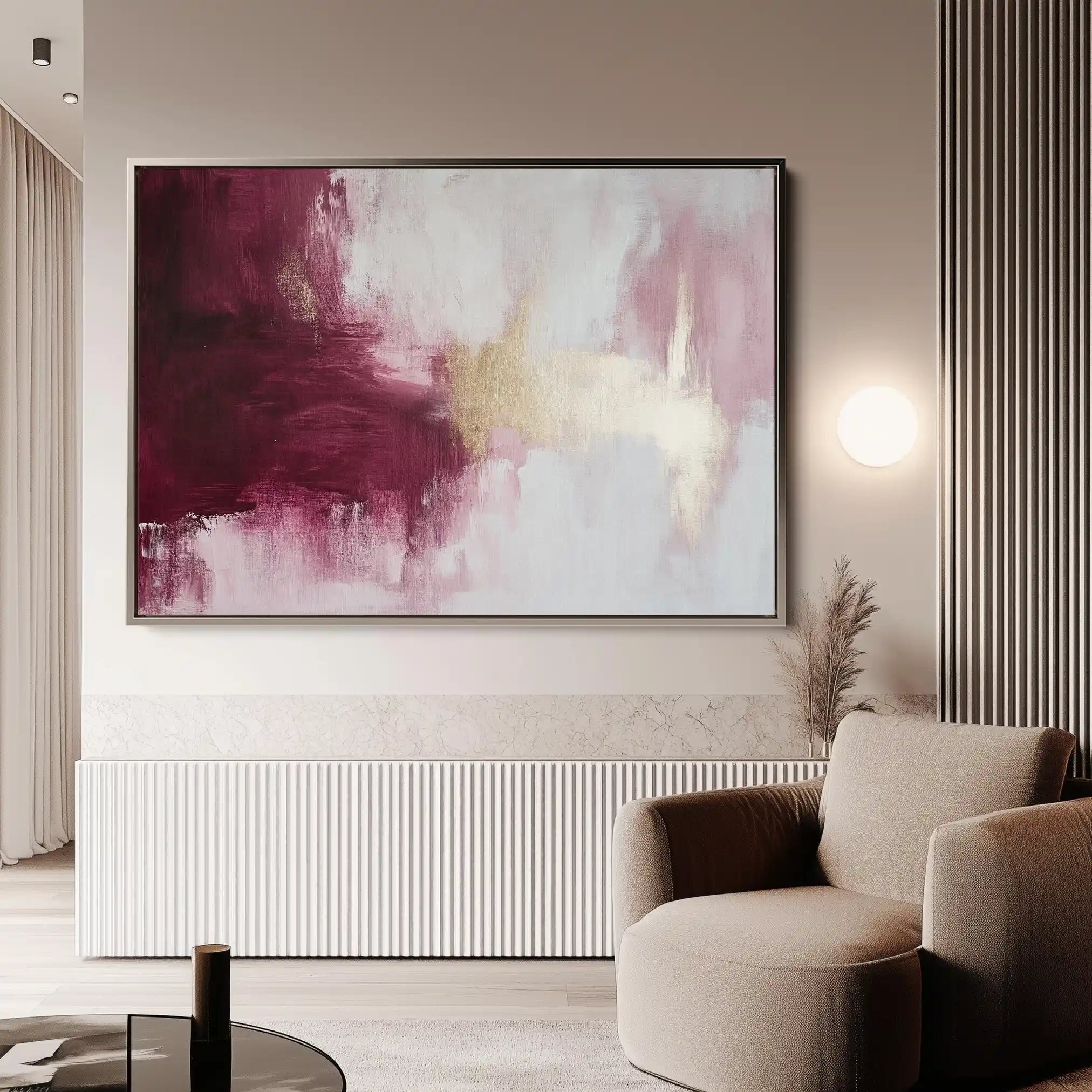Abstract 468 Canvas Art 60 x 40 cm / Black