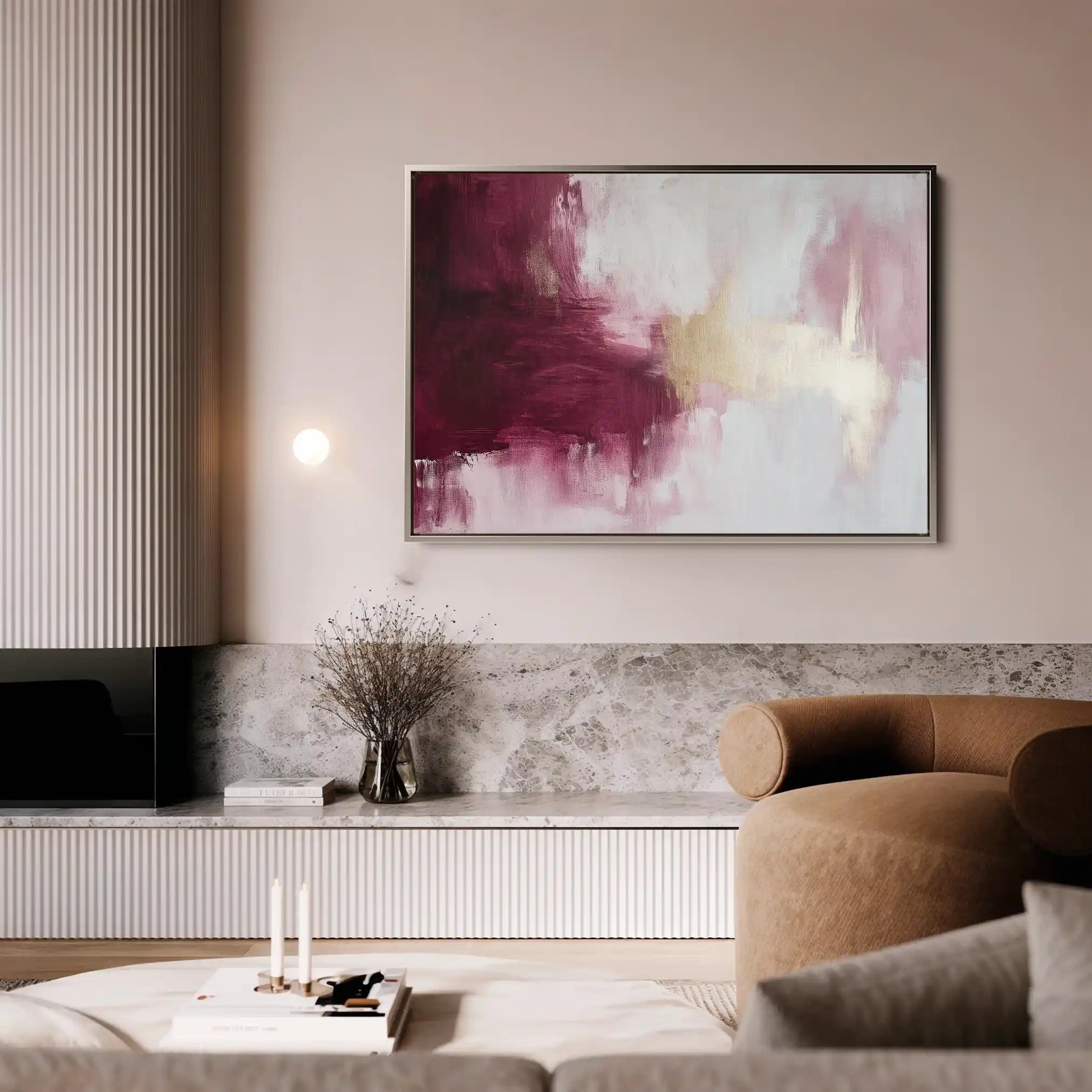 Abstract 468 Canvas Art 60 x 40 cm / Black