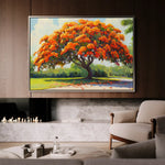 Landscape 472 Canvas Art 60 x 40 cm / Black