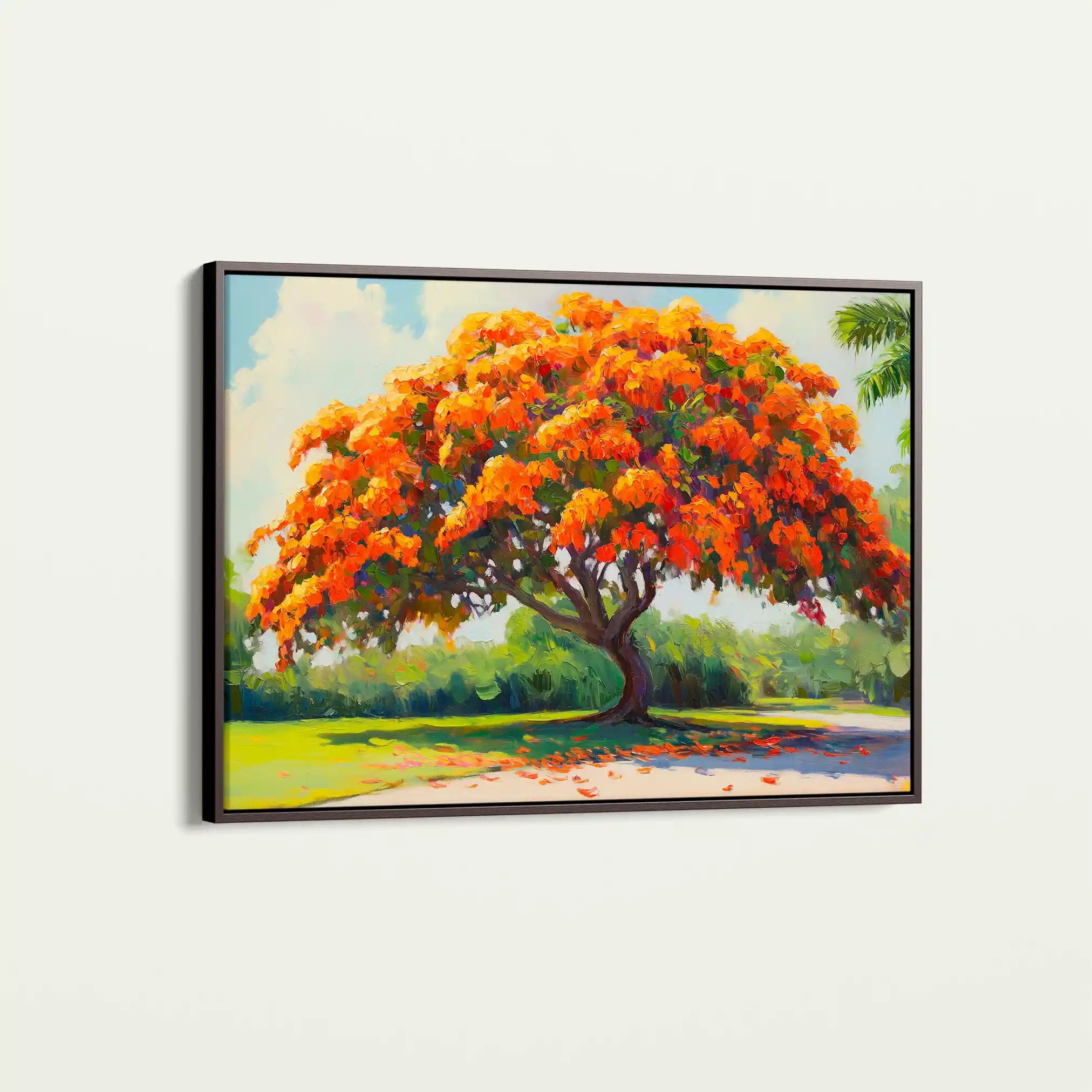 Landscape 472 Canvas Art 60 x 40 cm / Black