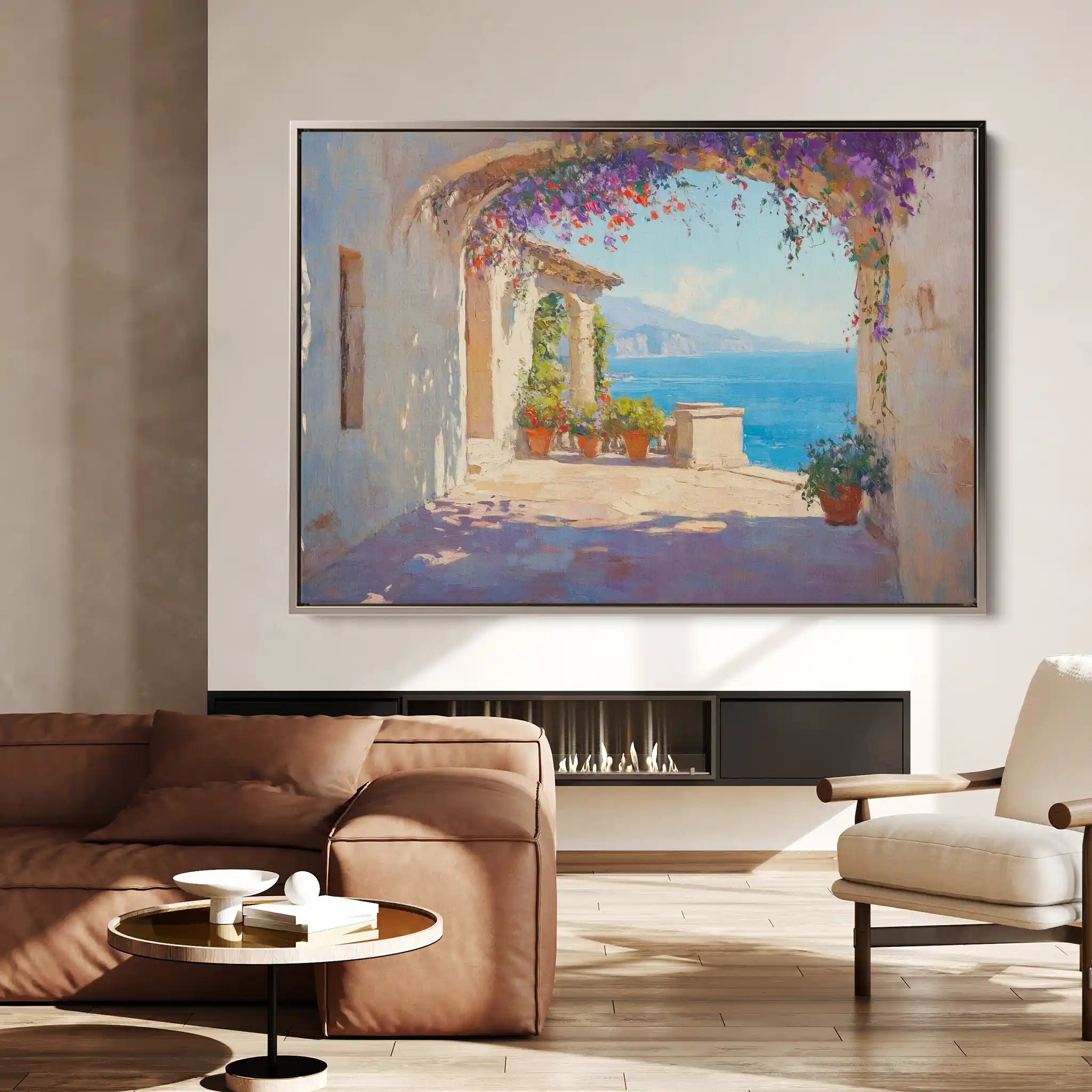 Landscape 473 Canvas Art 60 x 40 cm / Black