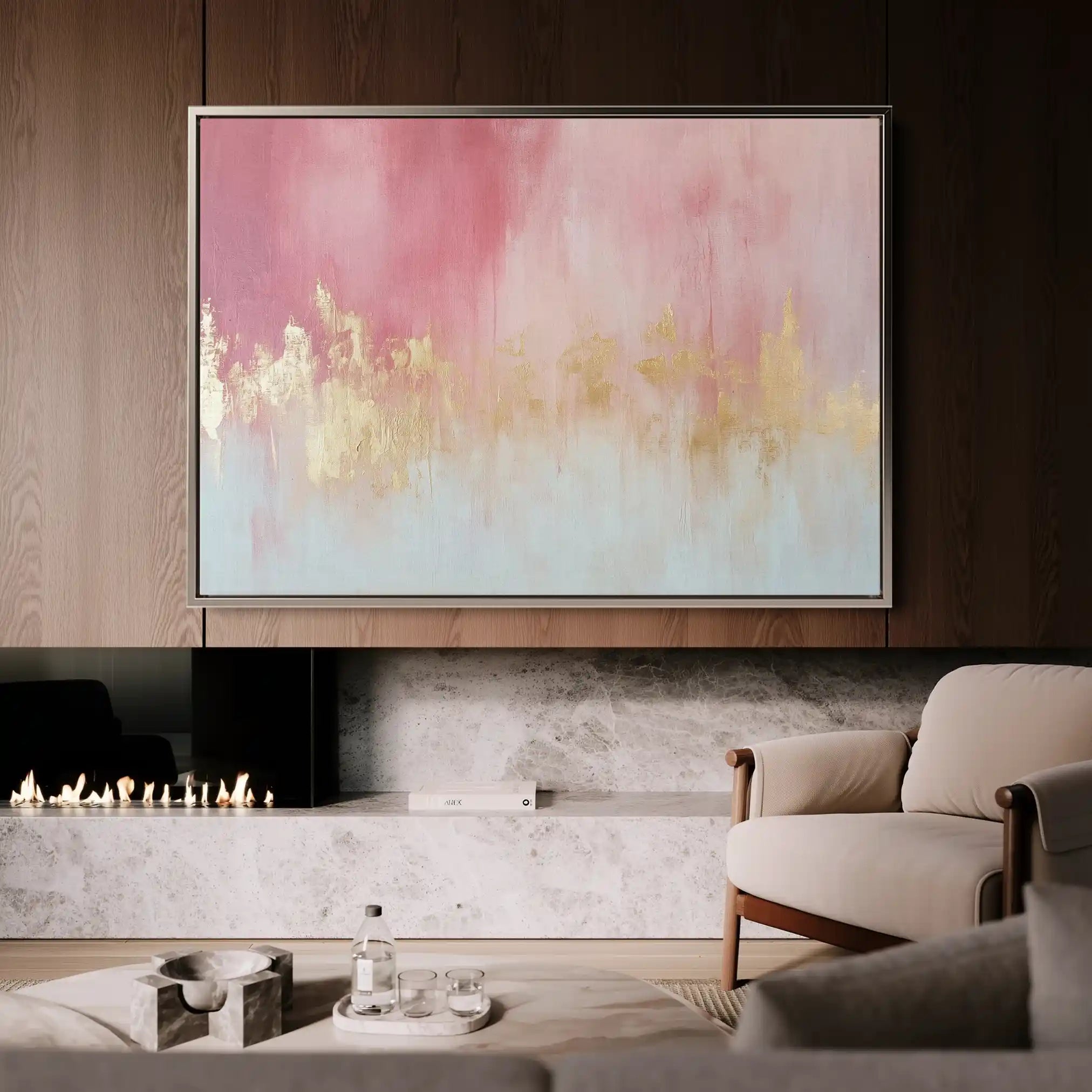 Abstract 474 Canvas Art 60 x 40 cm / Black