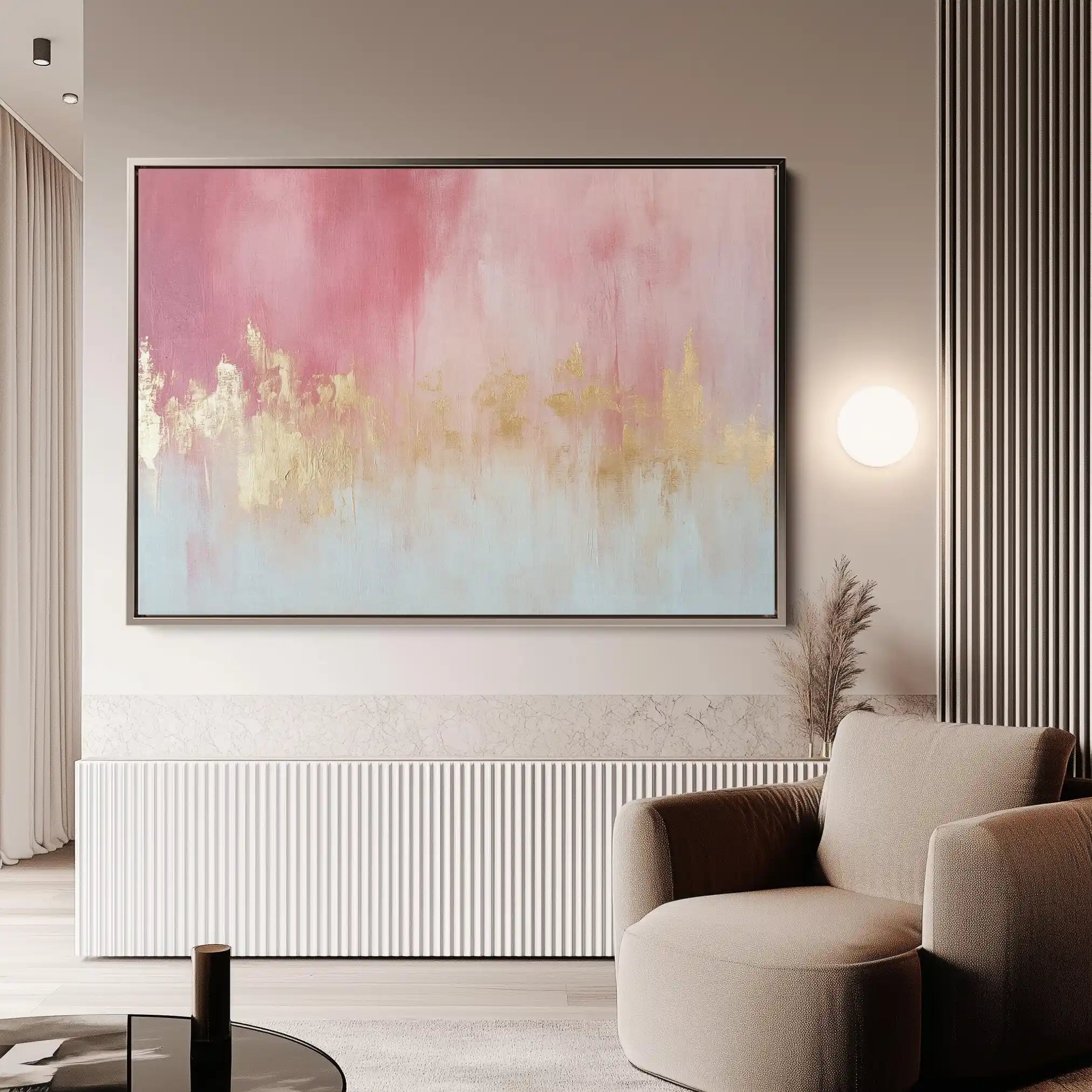 Abstract 474 Canvas Art 60 x 40 cm / Black