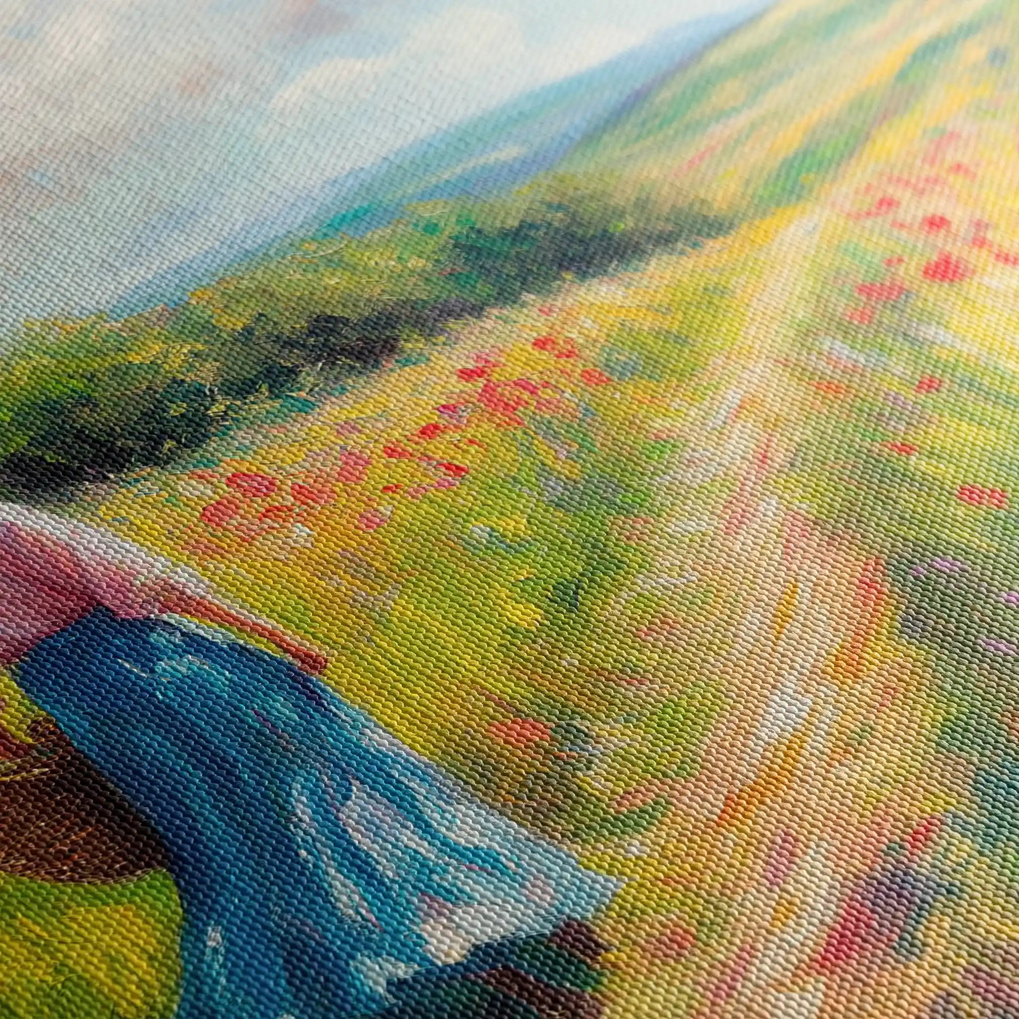 Landscape 475 Canvas Art 60 x 40 cm / Black