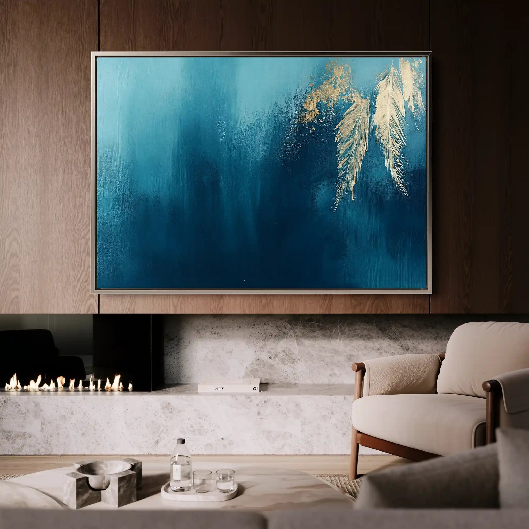 Abstract 476 Canvas Art 60 x 40 cm / Black