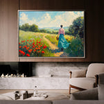 Landscape 476 Canvas Art 60 x 40 cm / Black