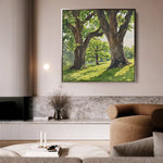 Landscape 478 Canvas Art 60 x 60 cm / Black