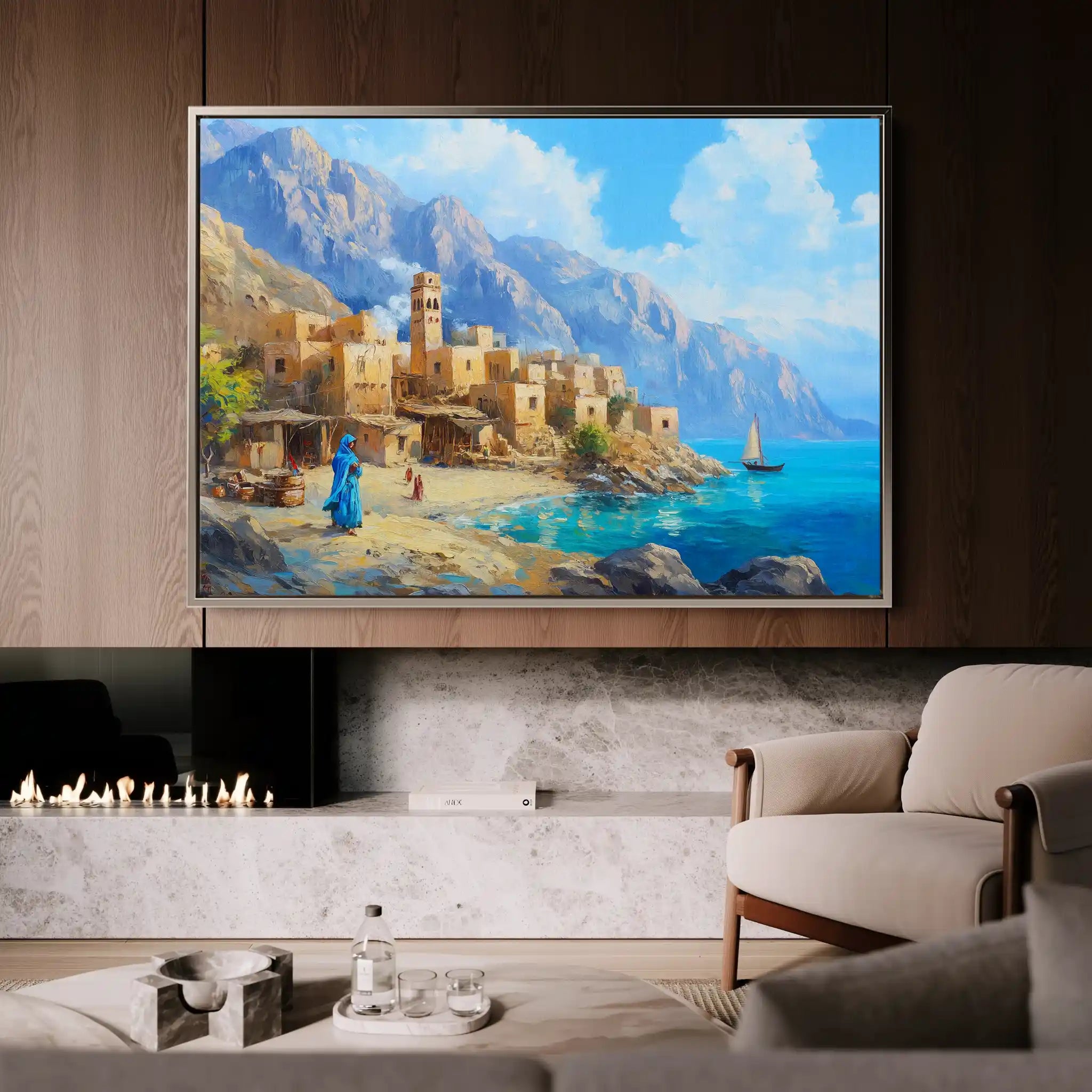 Landscape 479 Canvas Art 60 x 40 cm / Black