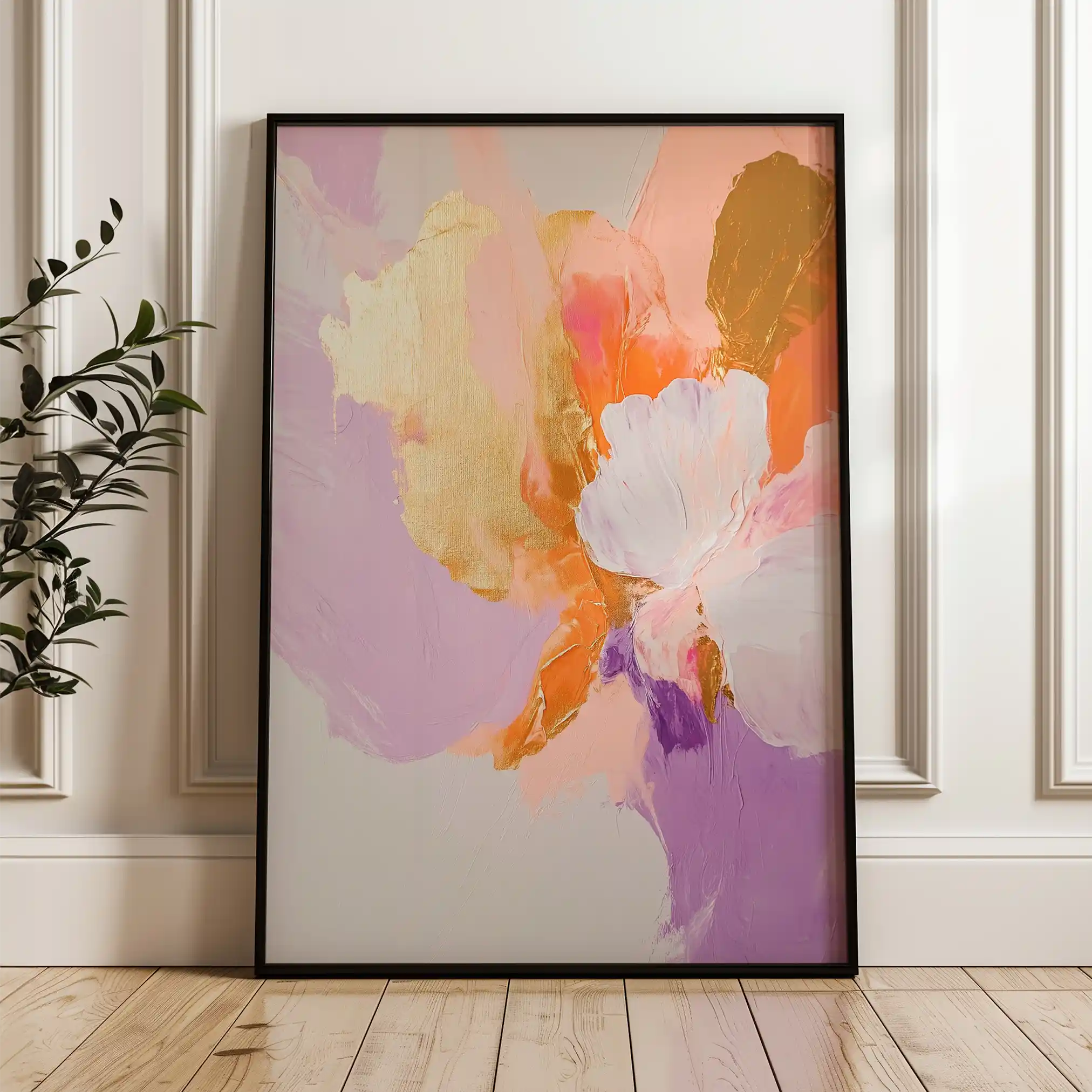 Abstract 480 Canvas Art 60 x 40 cm / Black