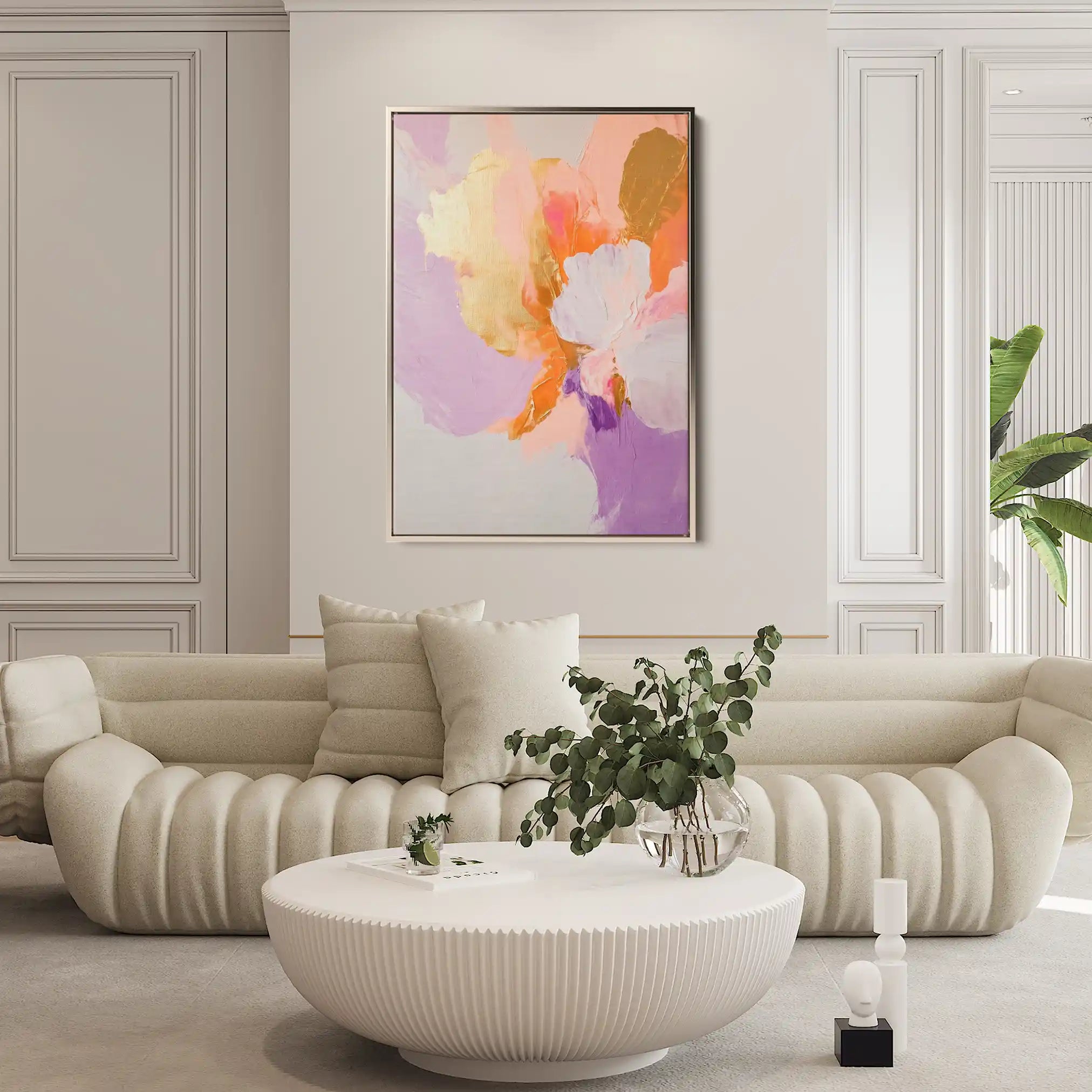 Abstract 480 Canvas Art 60 x 40 cm / Black